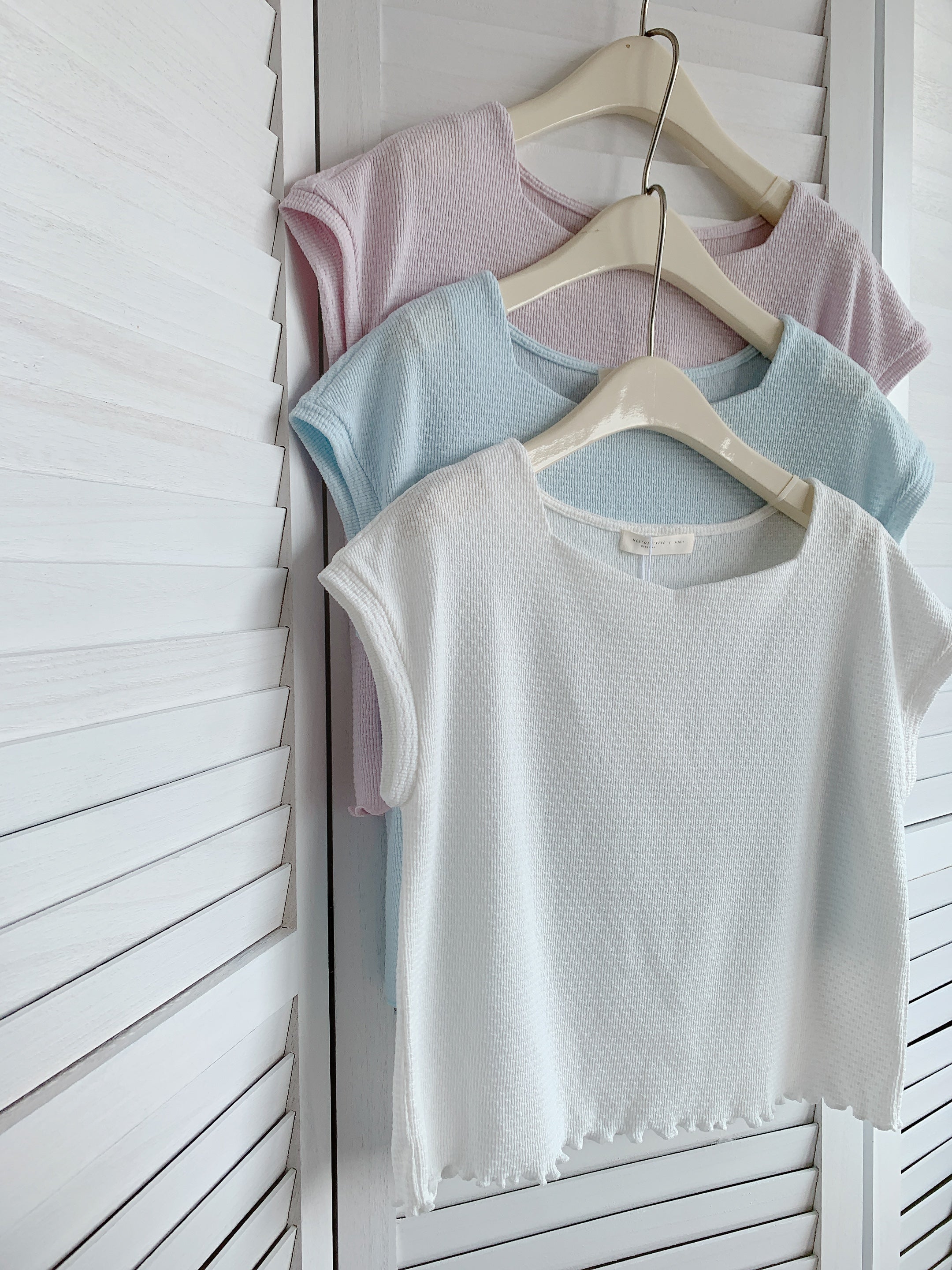 HELLO MILK TEE- 85344 簡約短袖