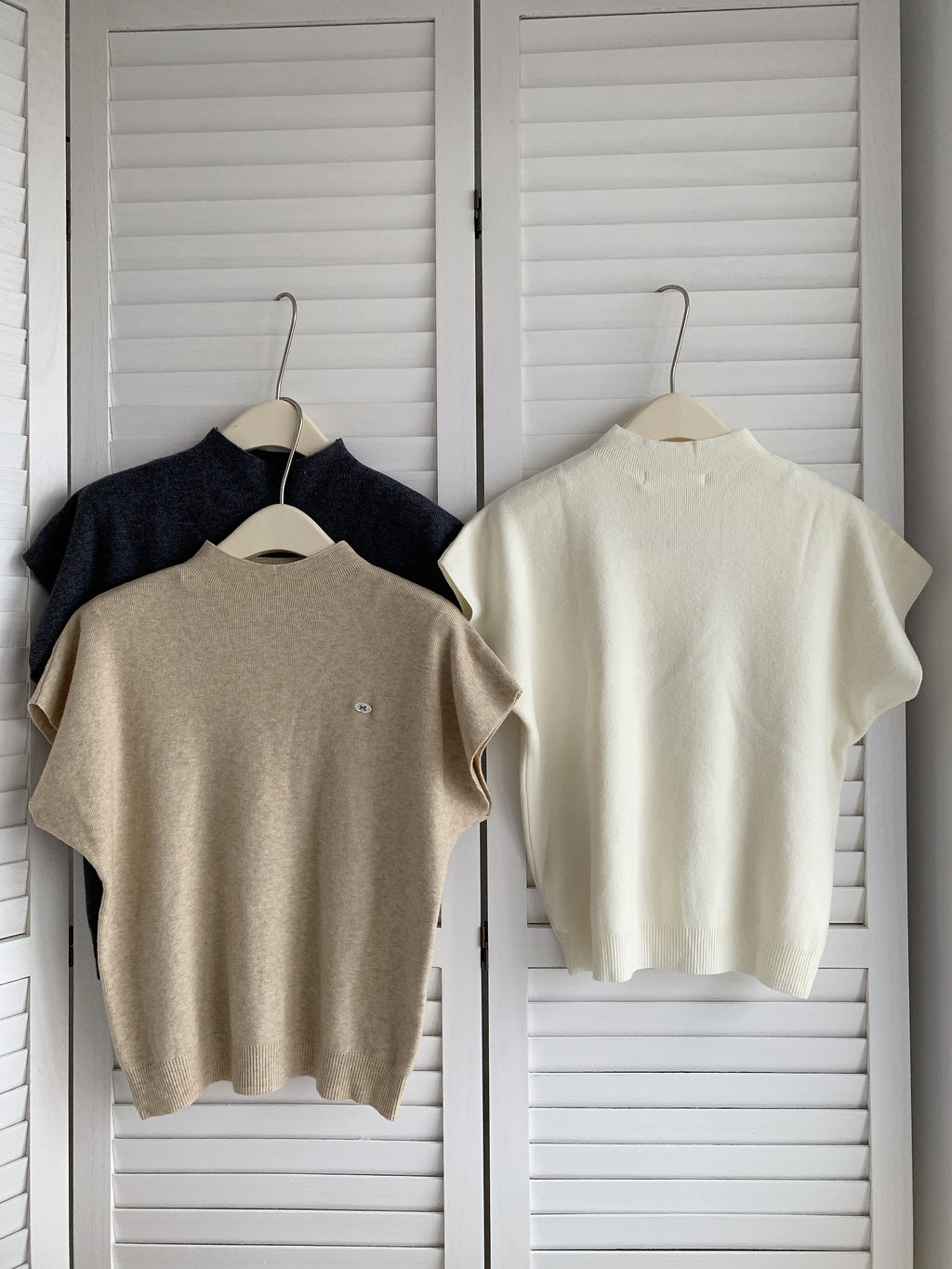 HELLO MILK TEE- 85404 半高領短袖