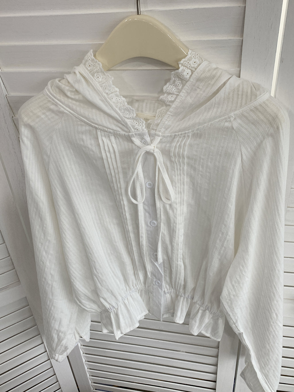 HELLO MILK TEE- 85417  連帽襯衫