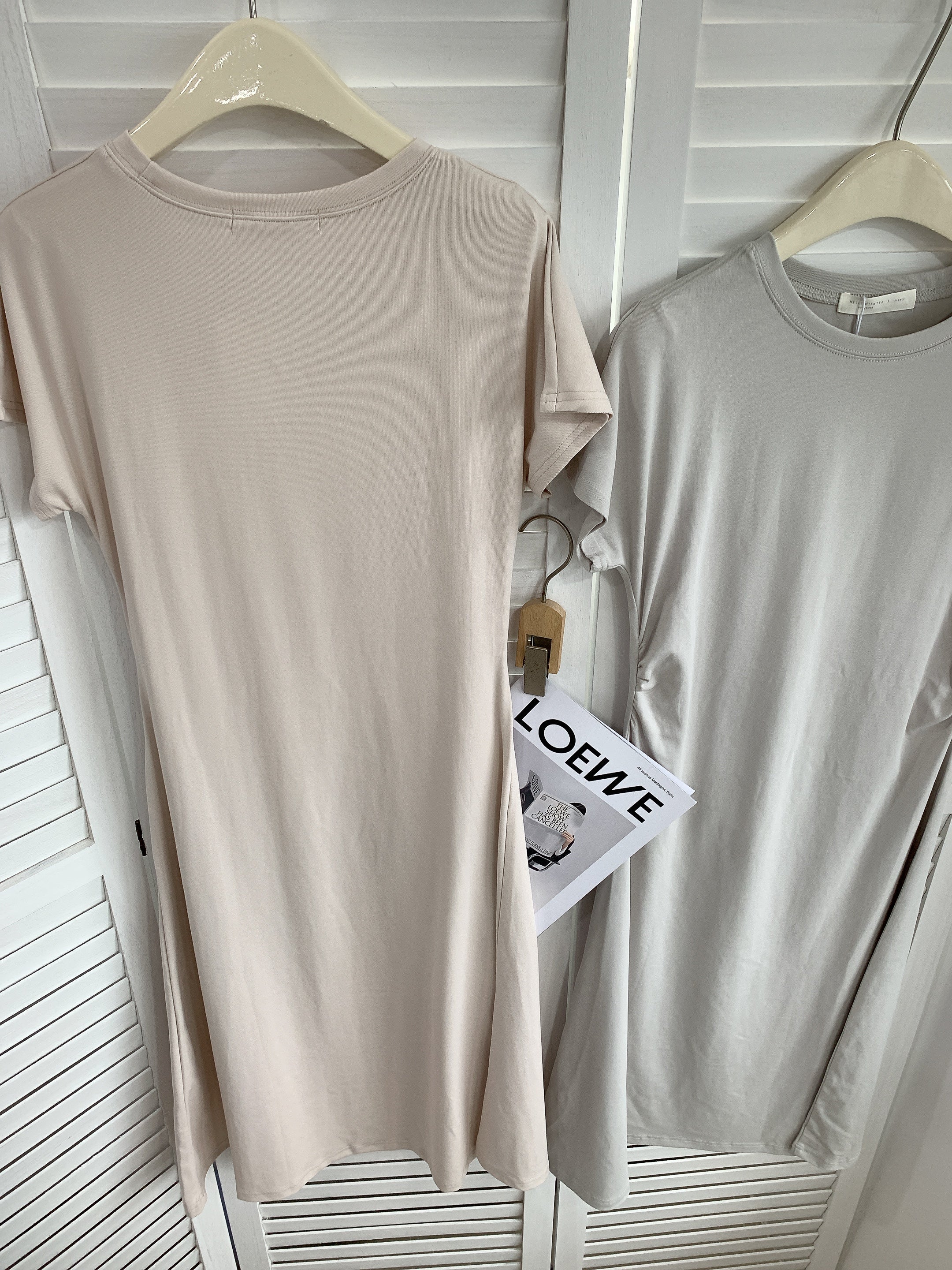 HELLO MILK TEE- 85359 圓領連衣裙