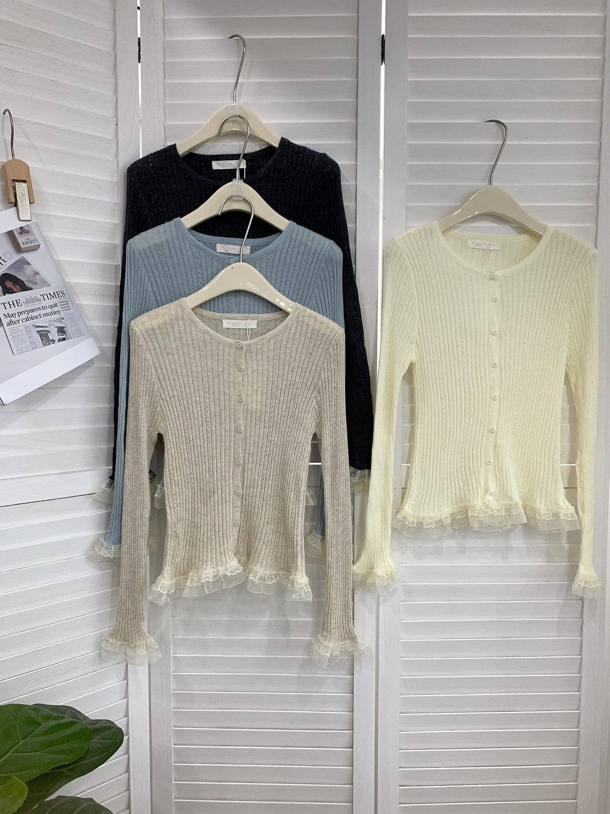 HELLO MILK TEE- 85408 拼接上衣