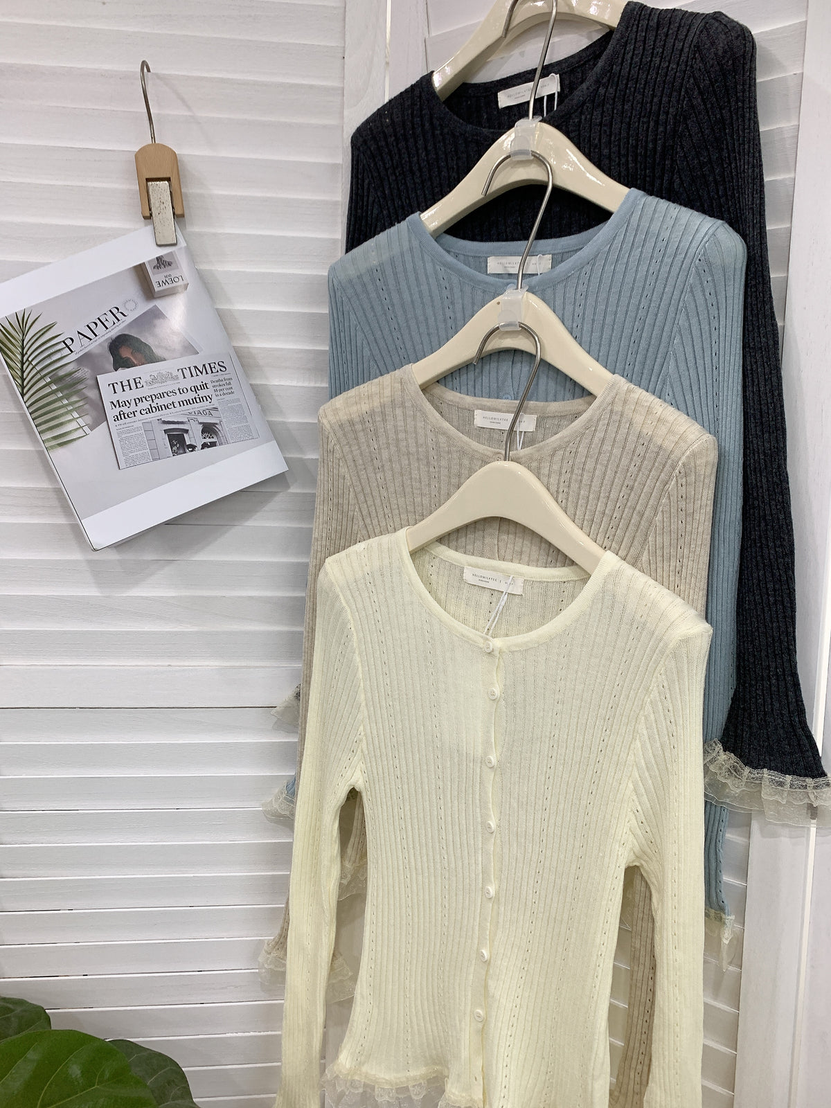 HELLO MILK TEE- 85408 拼接上衣