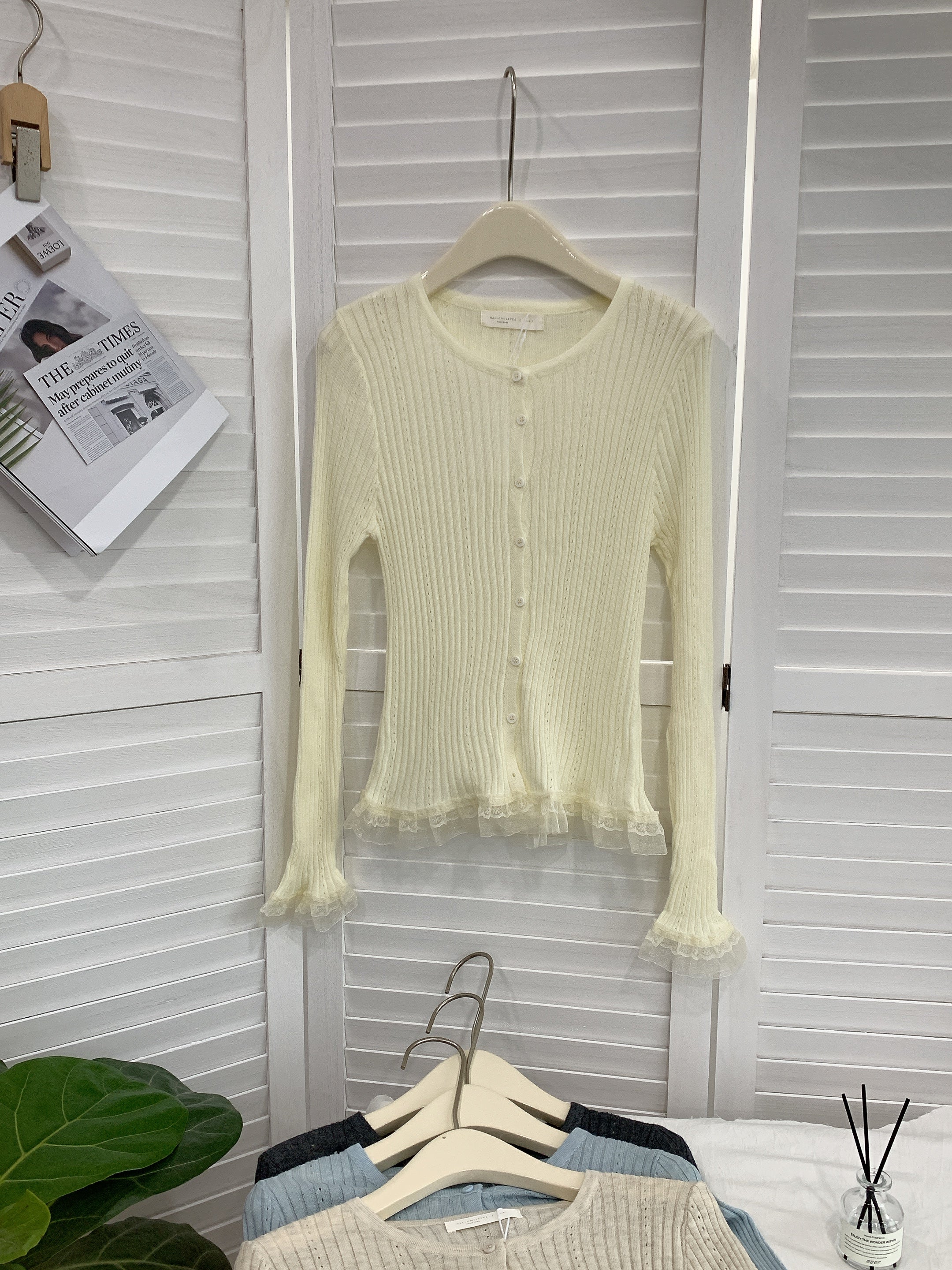 HELLO MILK TEE- 85408 拼接上衣