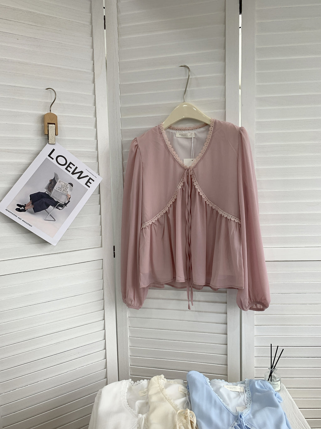 HELLO MILK TEE- 85425 系帶質感衫