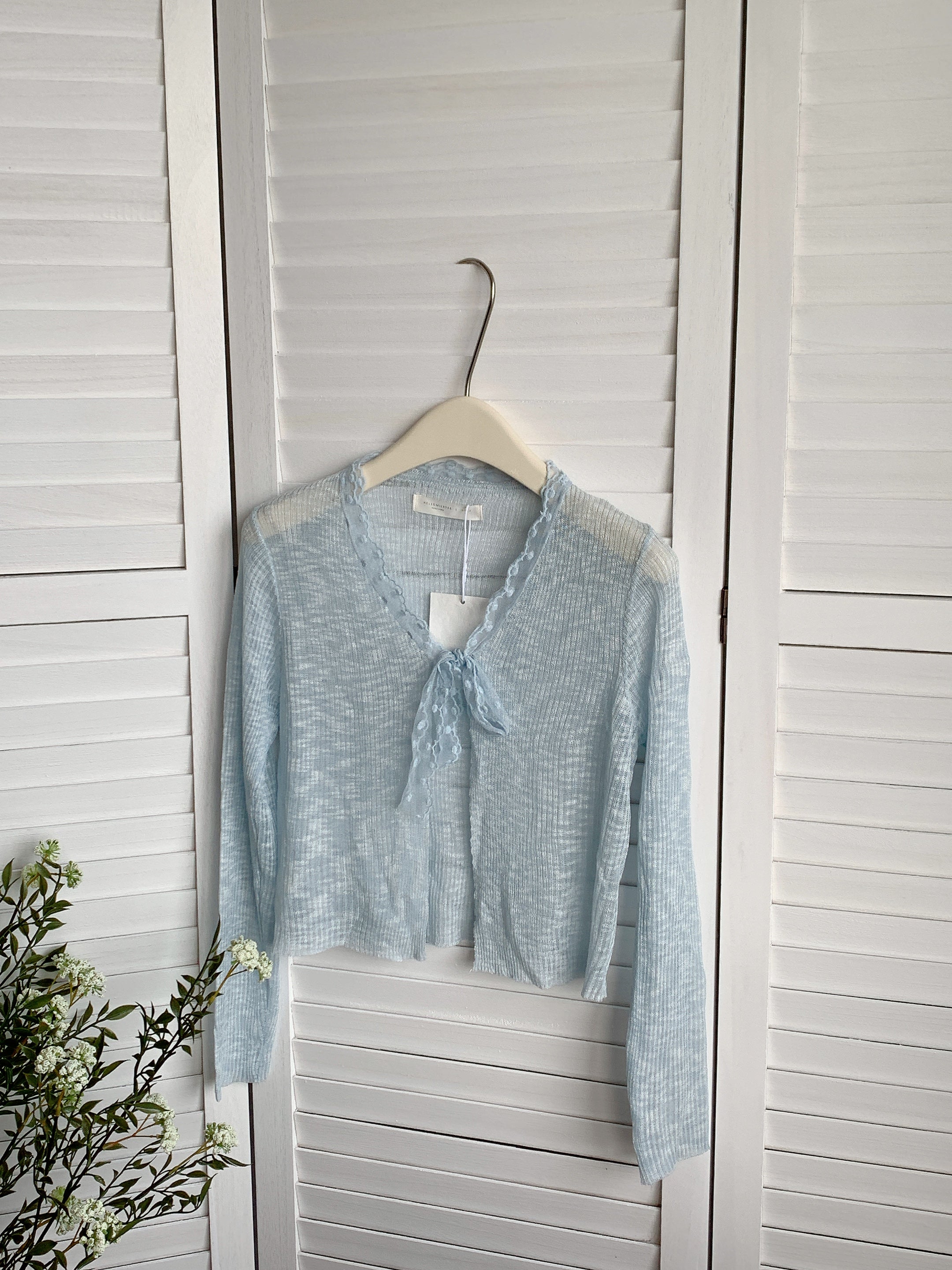 HELLO MILK TEE- 85401 溫柔風開衫