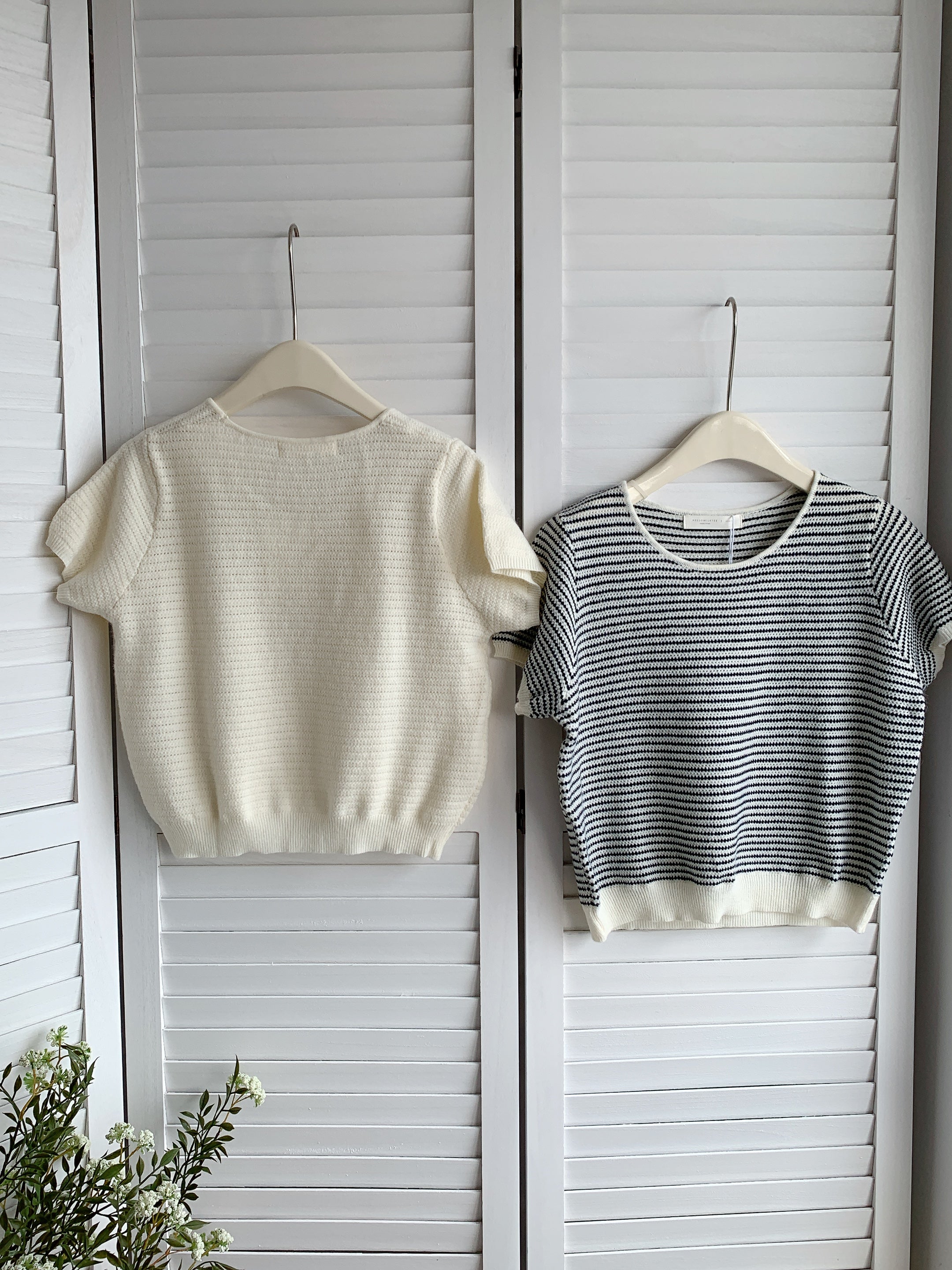 HELLO MILK TEE- 85395 圓領小衫