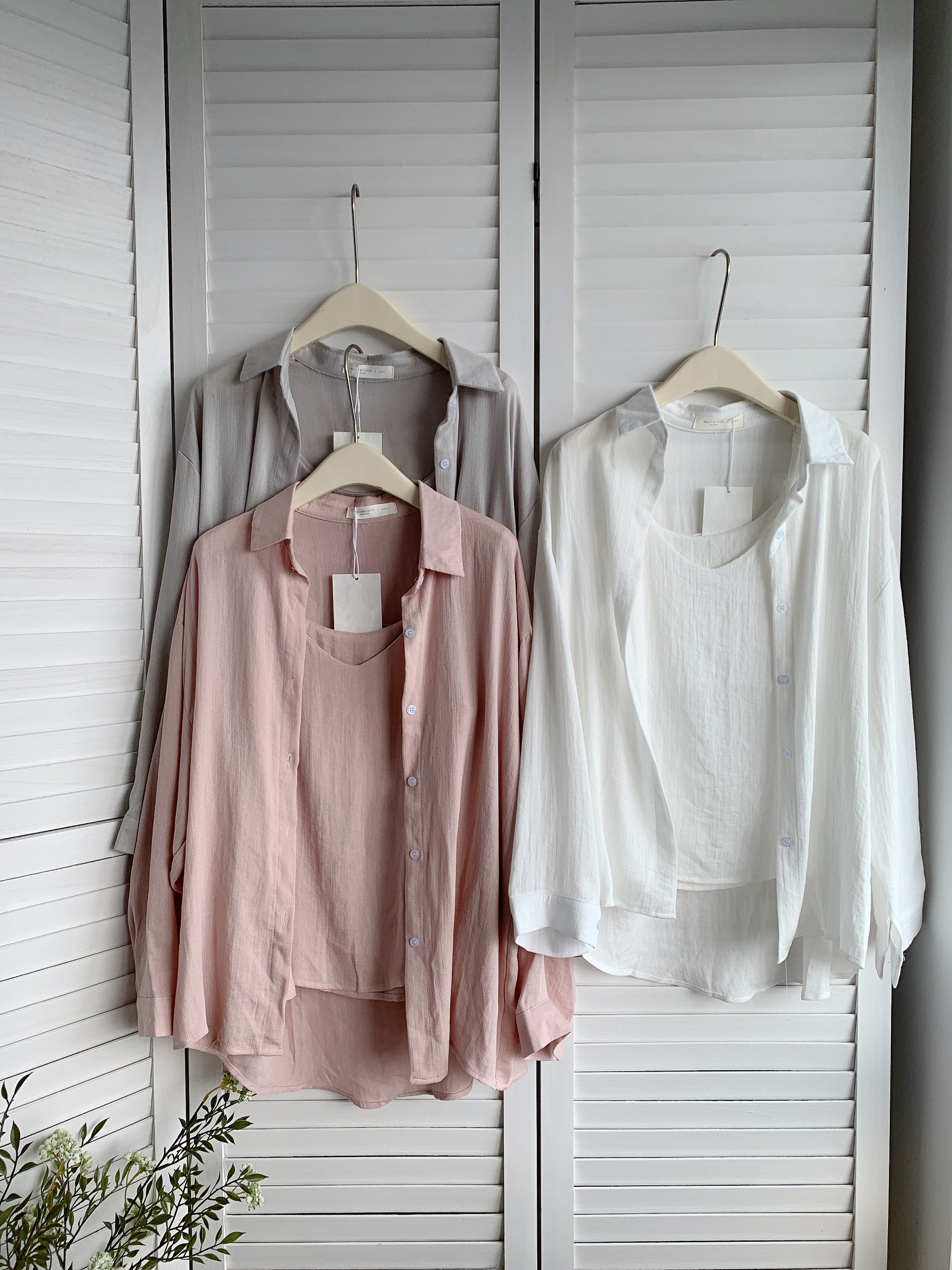 HELLO MILK TEE- 85459 長袖兩件套