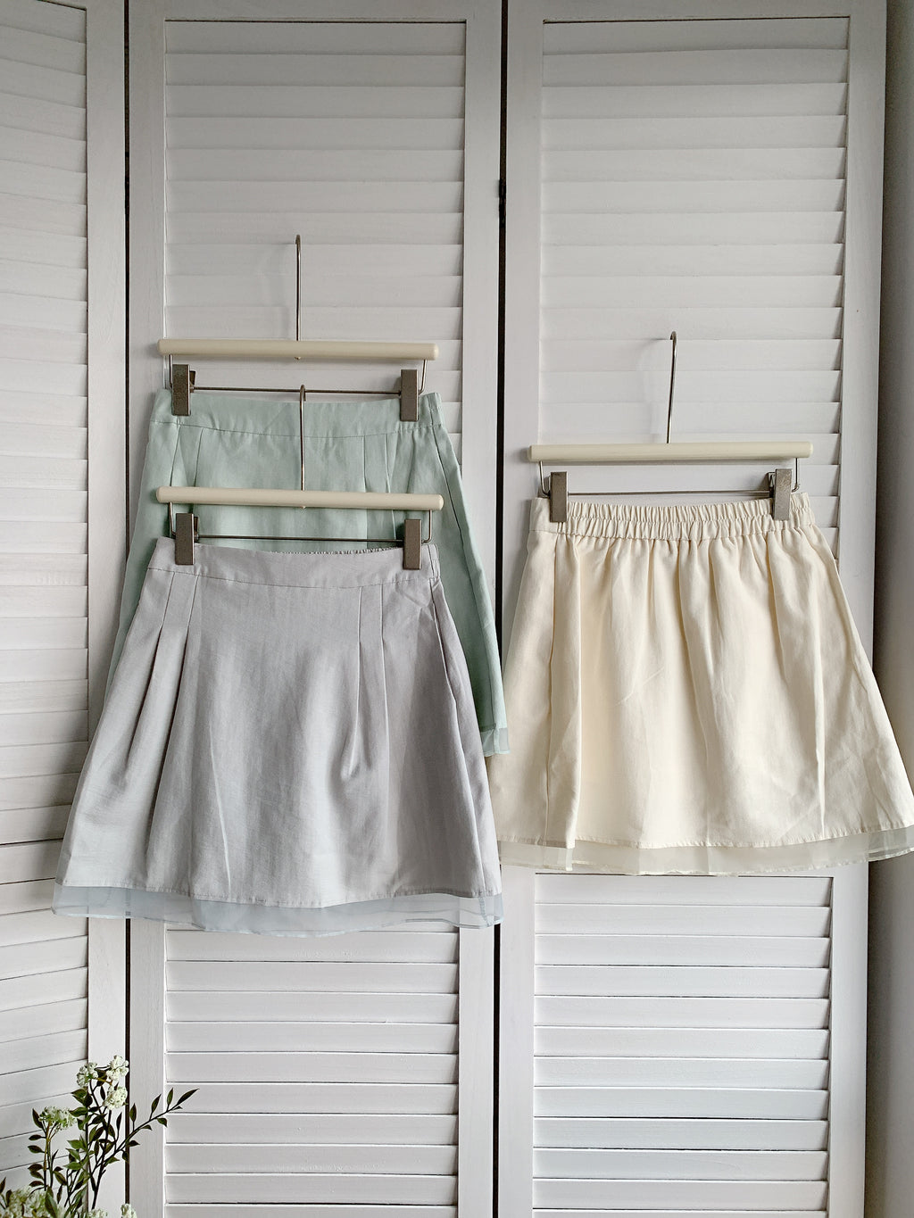 HELLO MILK TEE- 85454 拼接半裙