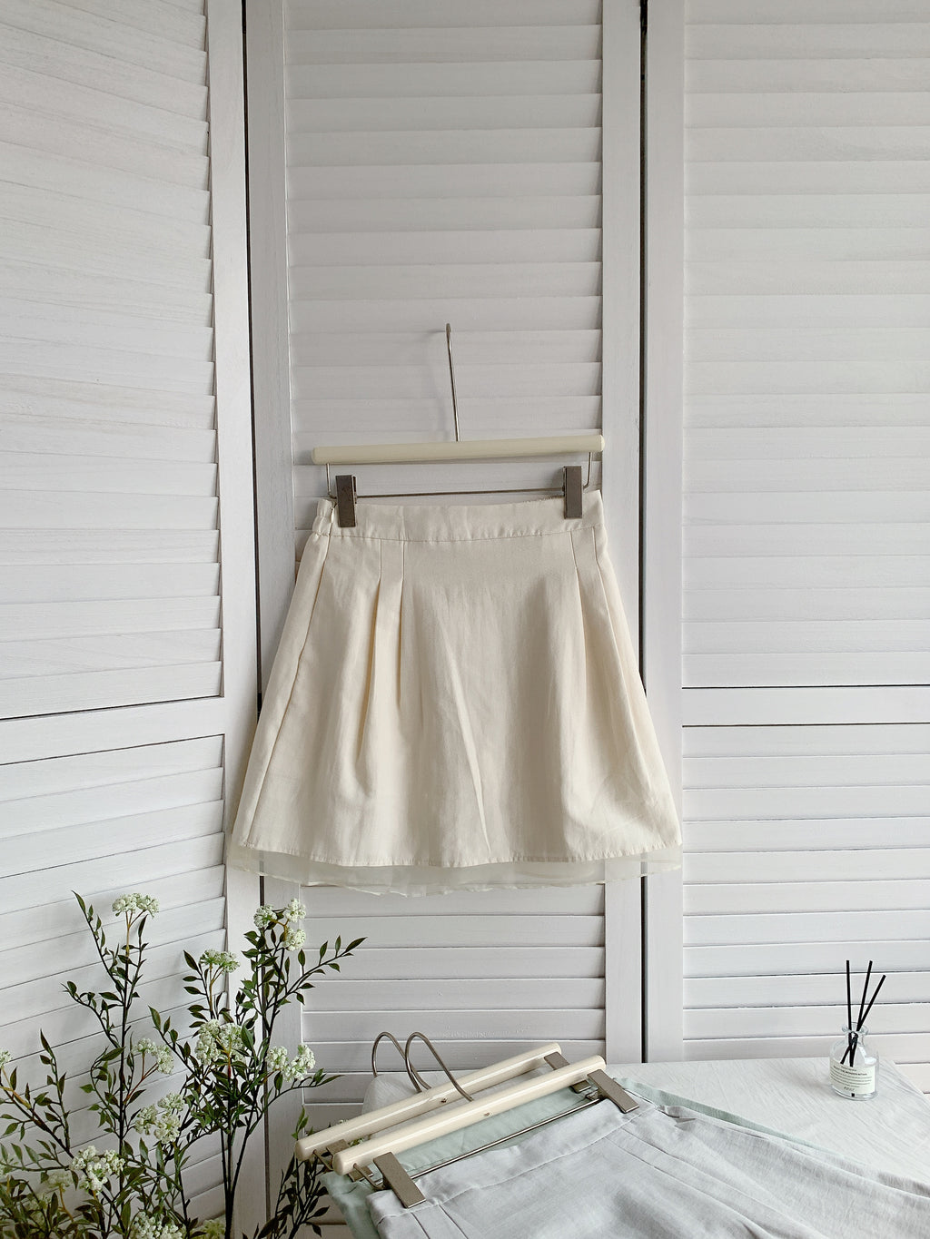 HELLO MILK TEE- 85454 拼接半裙