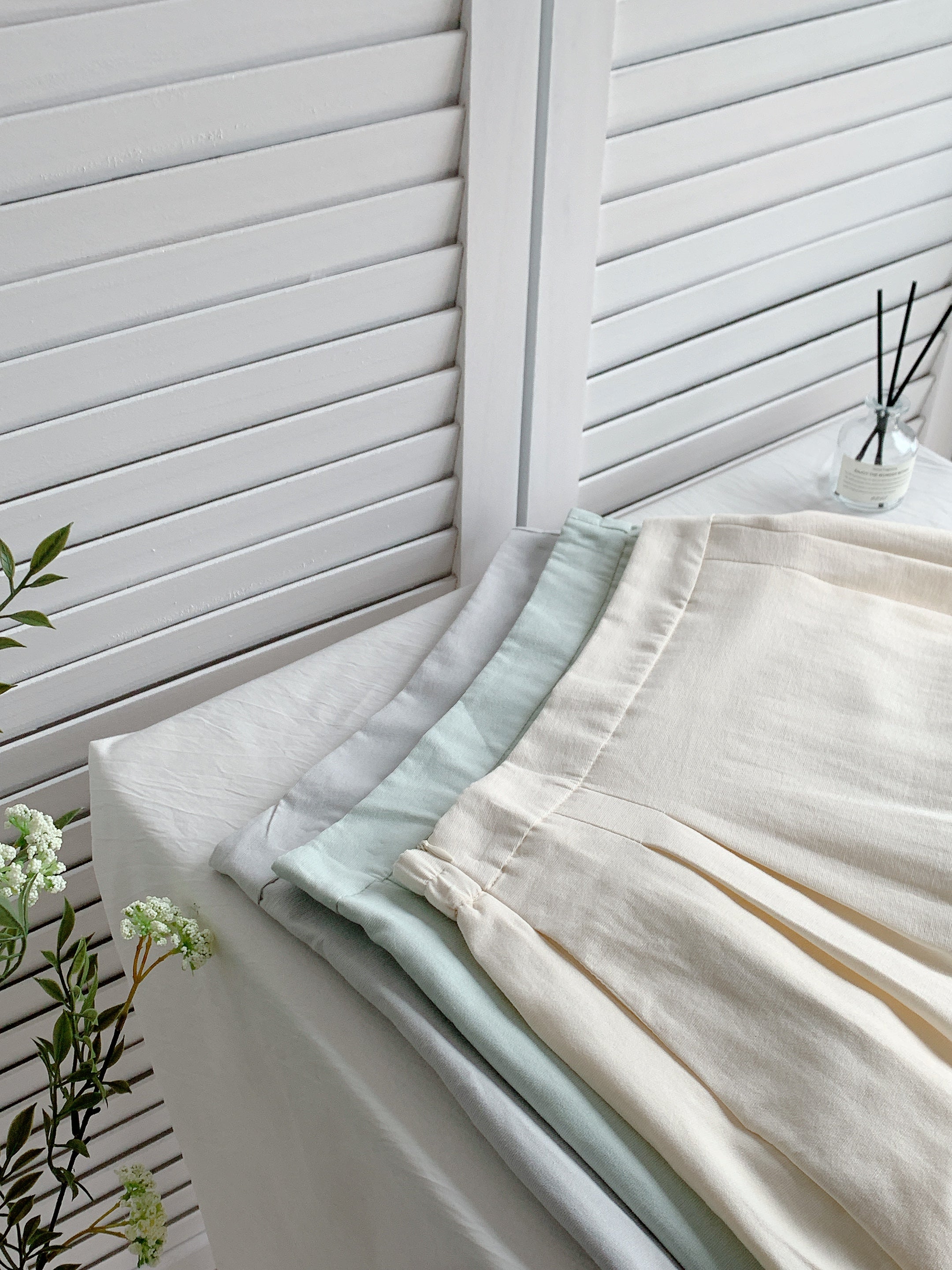 HELLO MILK TEE- 85454 拼接半裙