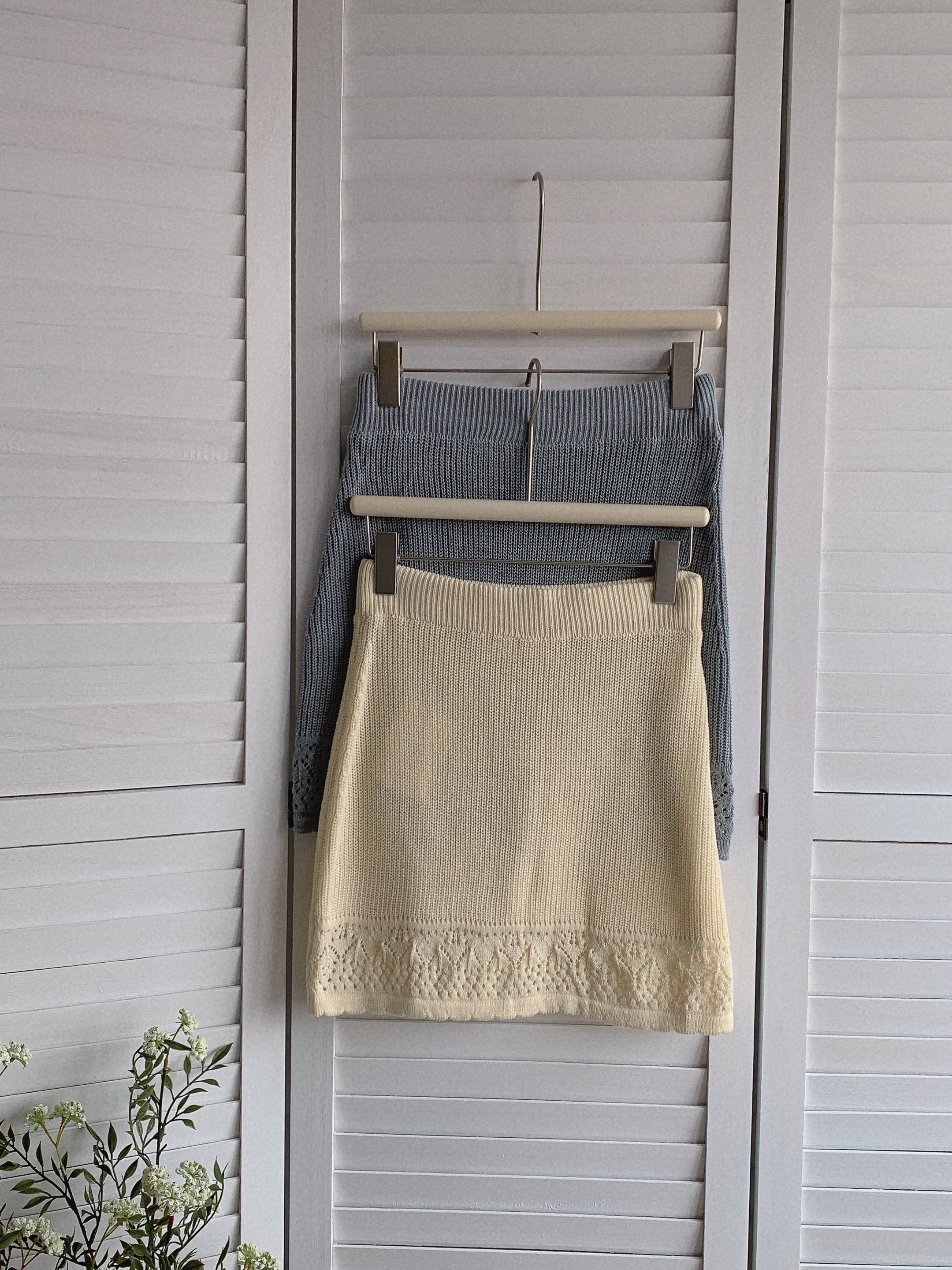 HELLO MILK TEE- 85463 針織半裙