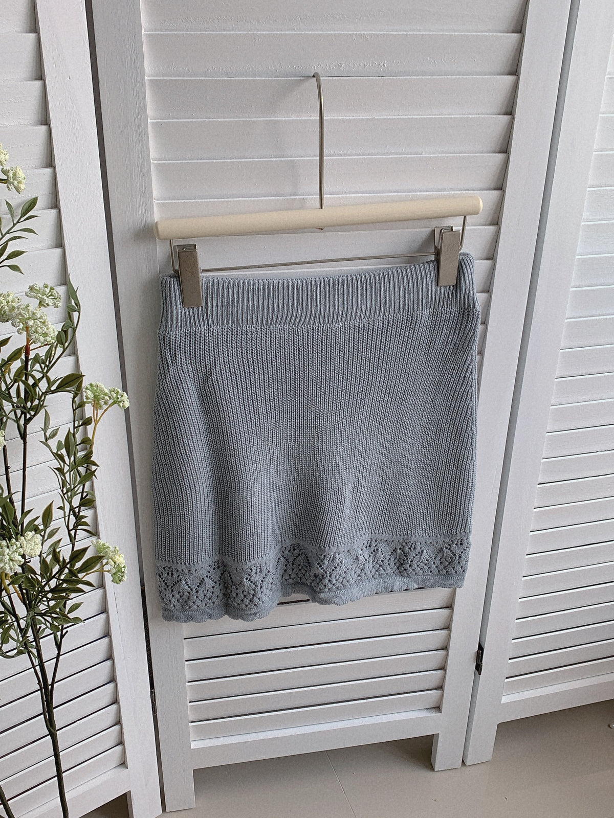 HELLO MILK TEE- 85463 針織半裙