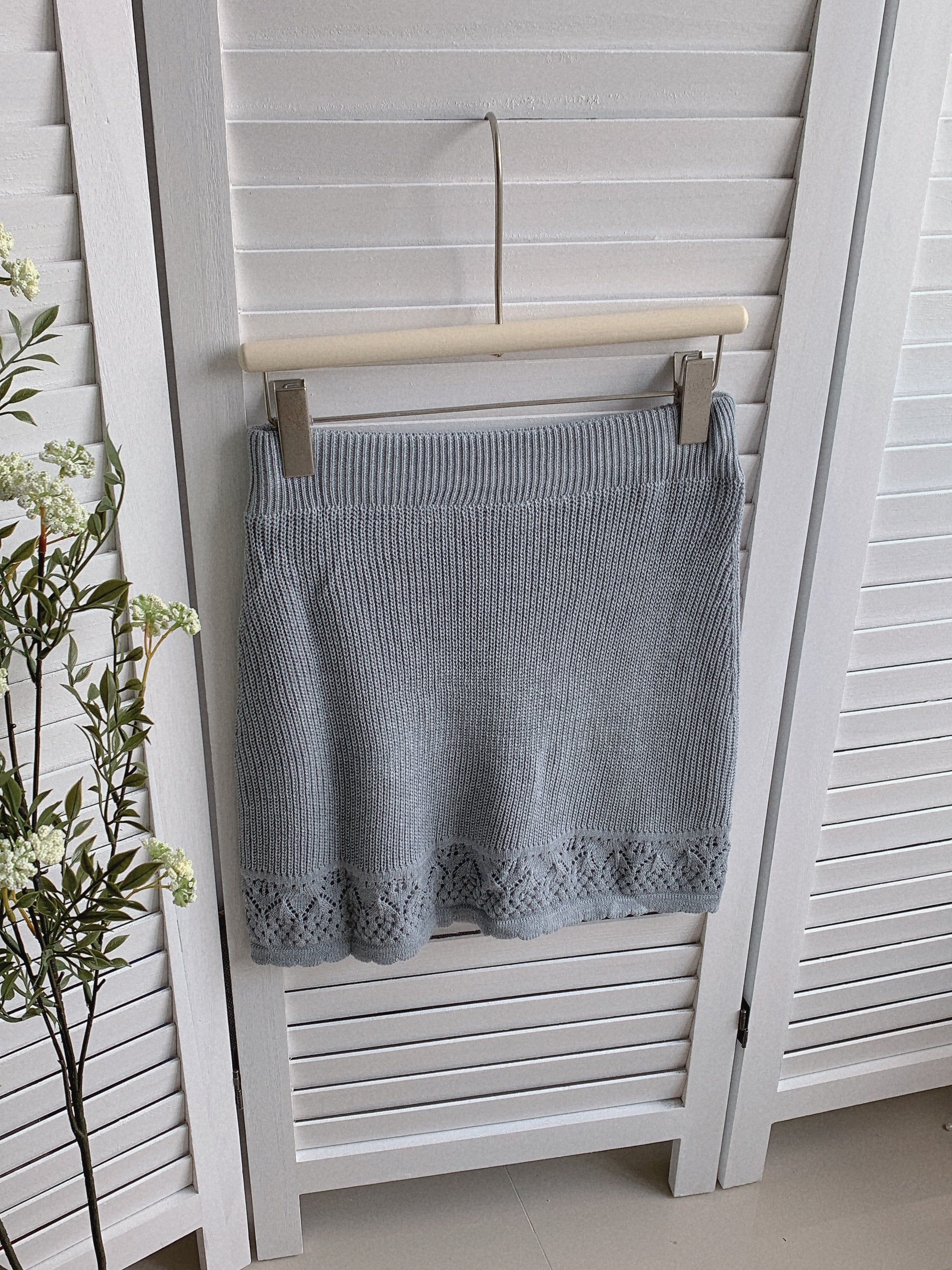 HELLO MILK TEE- 85463 針織半裙