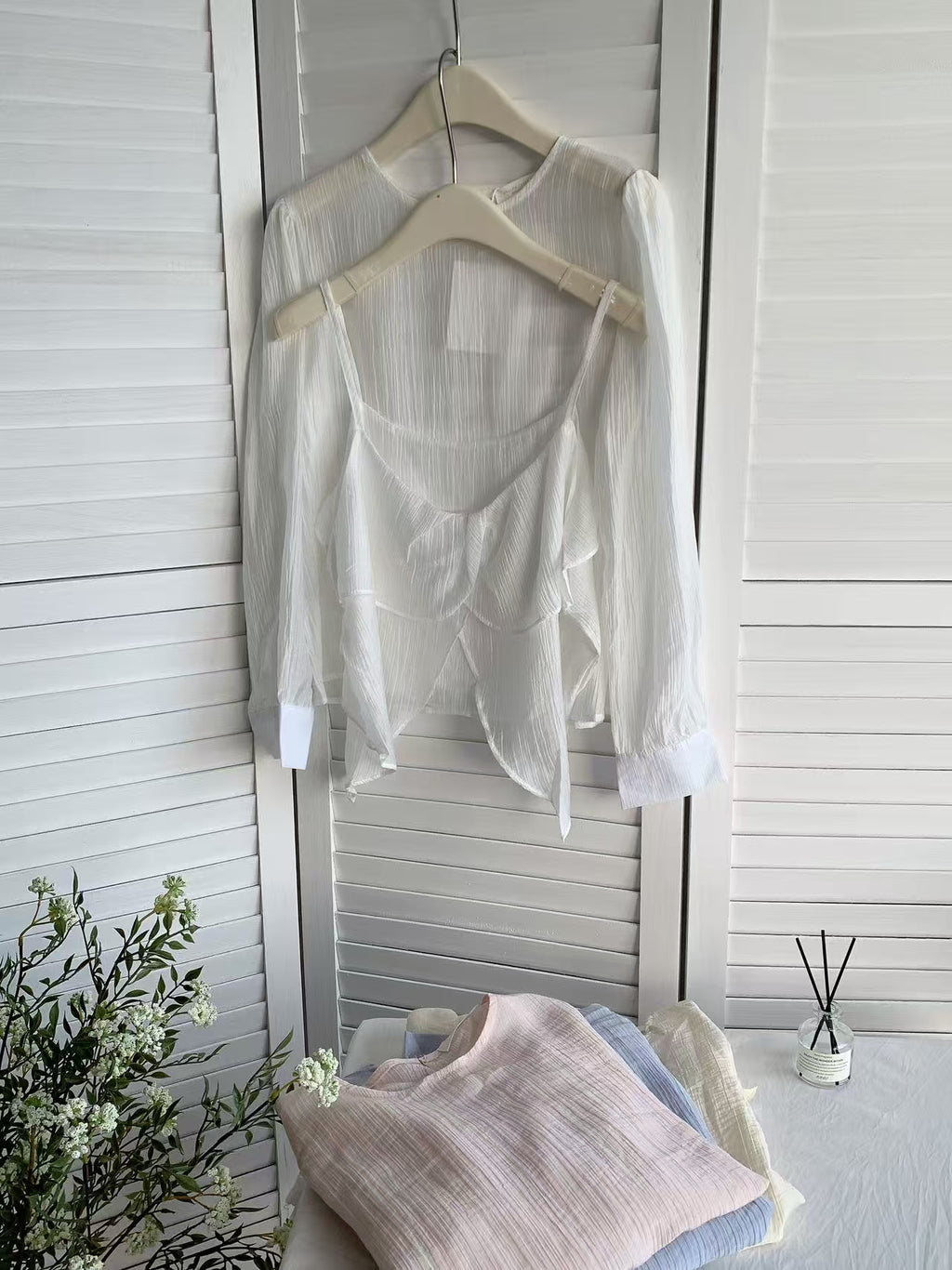 HELLO MILK TEE- 85397 氣質套裝