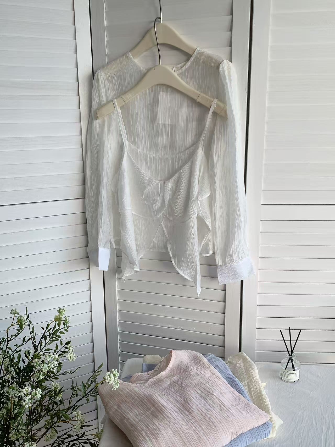 HELLO MILK TEE- 85397 氣質套裝