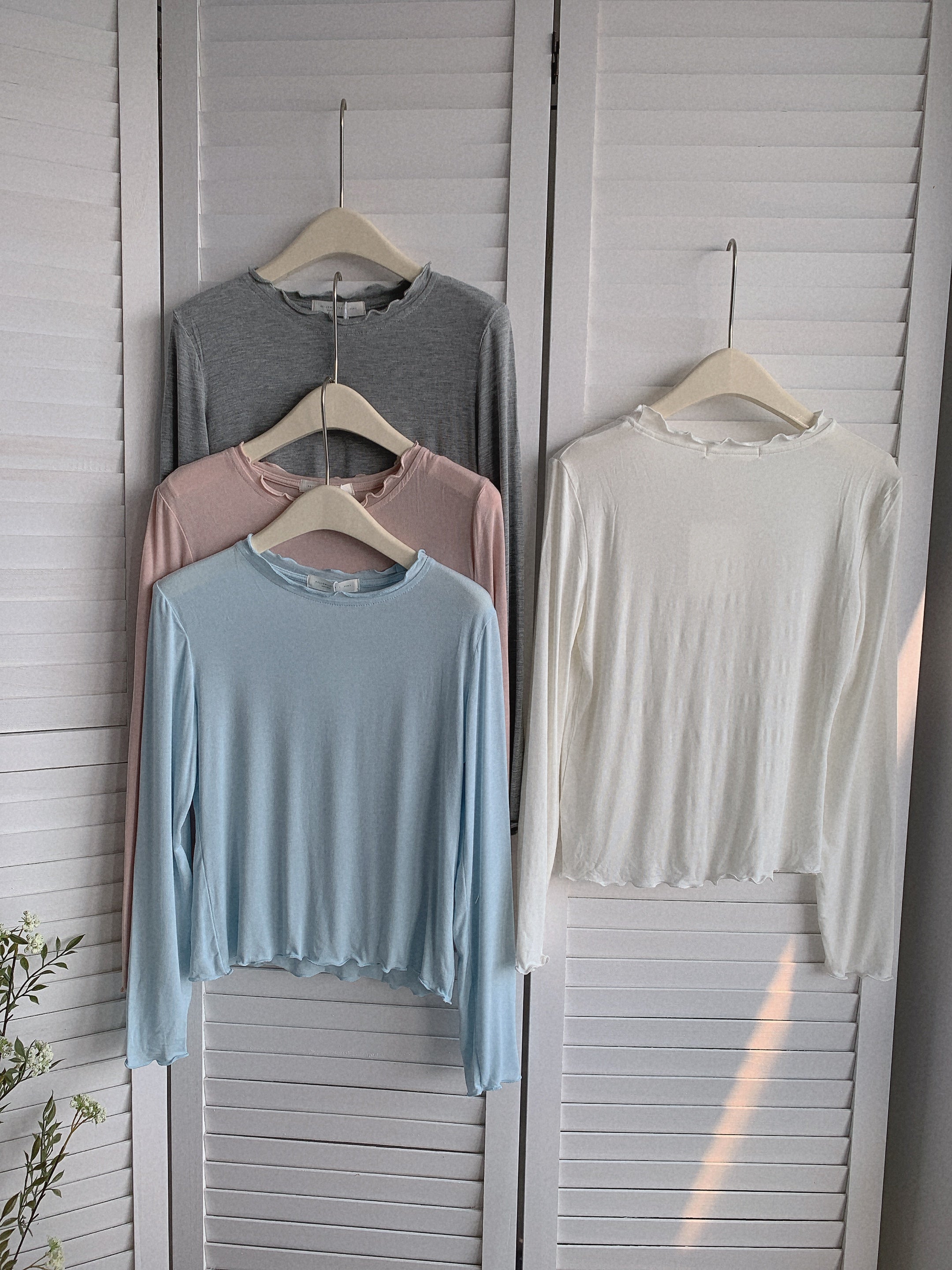 HELLO MILK TEE- 85515 簡約打底衫