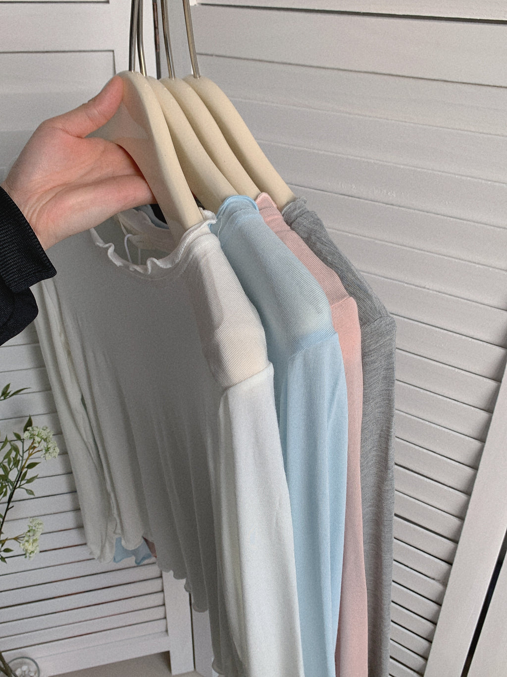 HELLO MILK TEE- 85515 簡約打底衫