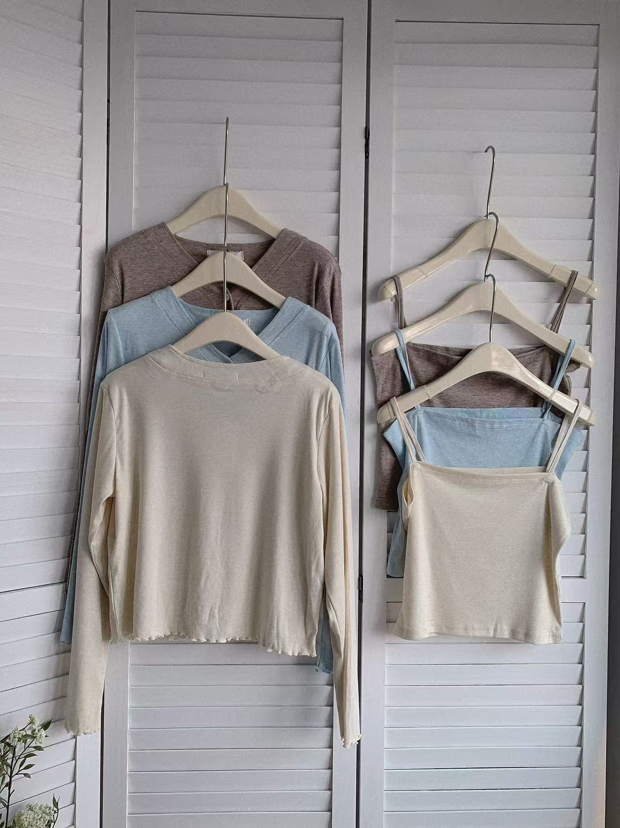 HELLO MILK TEE- 85520 簡約兩件套