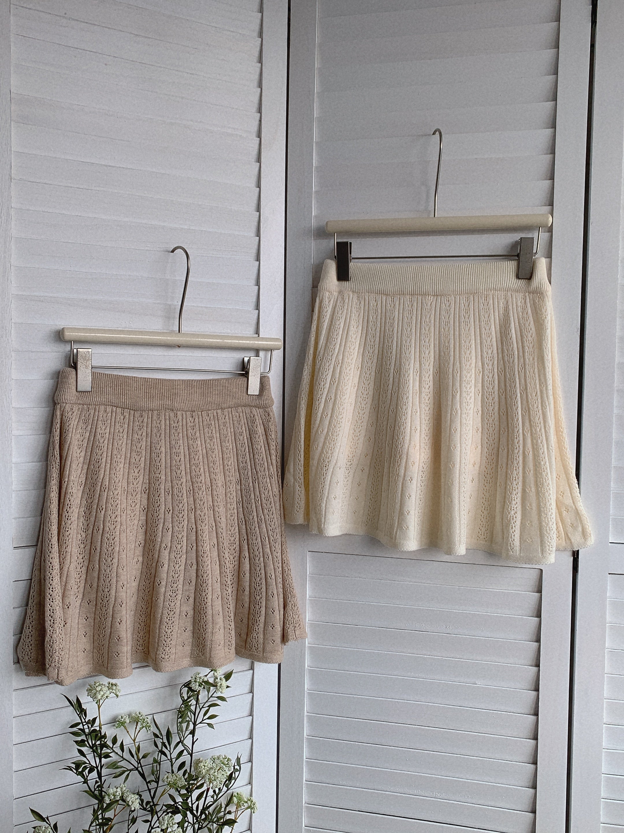 HELLO MILK TEE- 85489 針織半裙