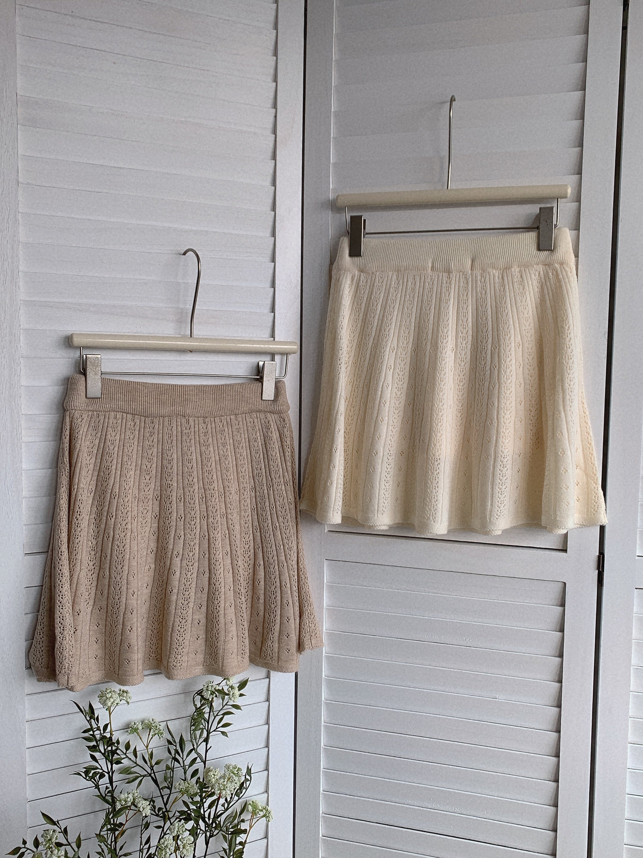 HELLO MILK TEE- 85489 針織半裙