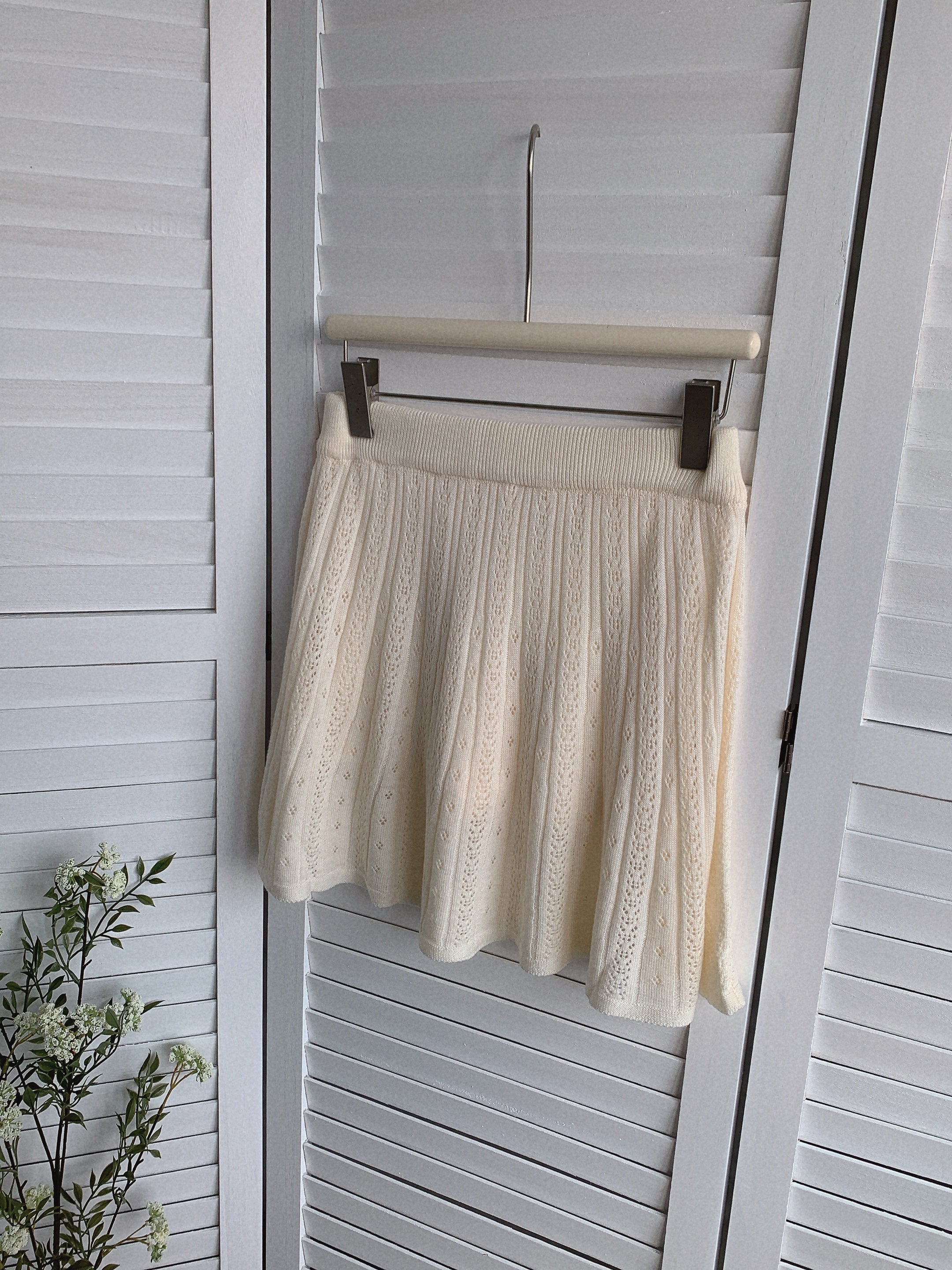 HELLO MILK TEE- 85489 針織半裙