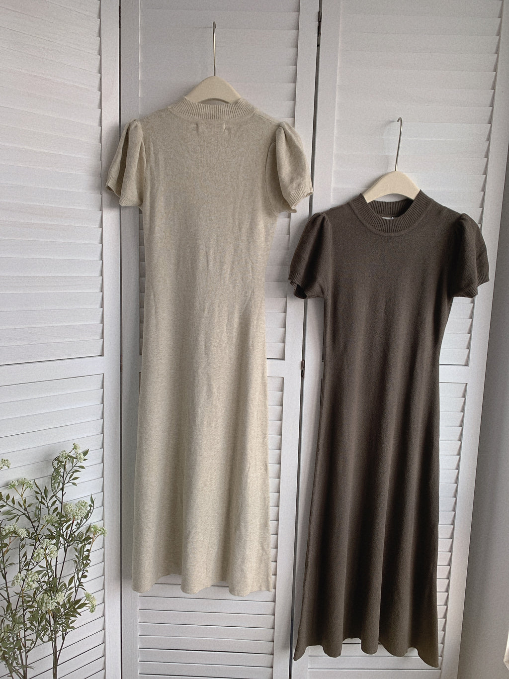 HELLO MILK TEE- 85516 圓領連衣裙