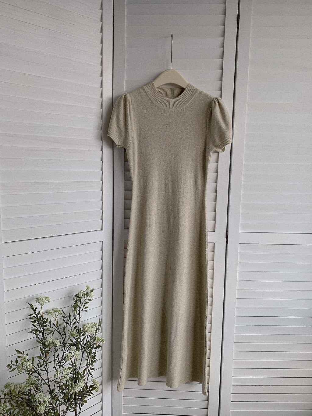 HELLO MILK TEE- 85516 圓領連衣裙