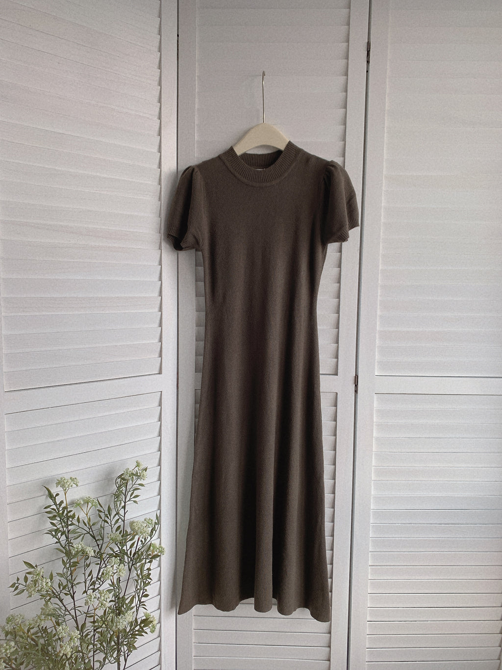 HELLO MILK TEE- 85516 圓領連衣裙