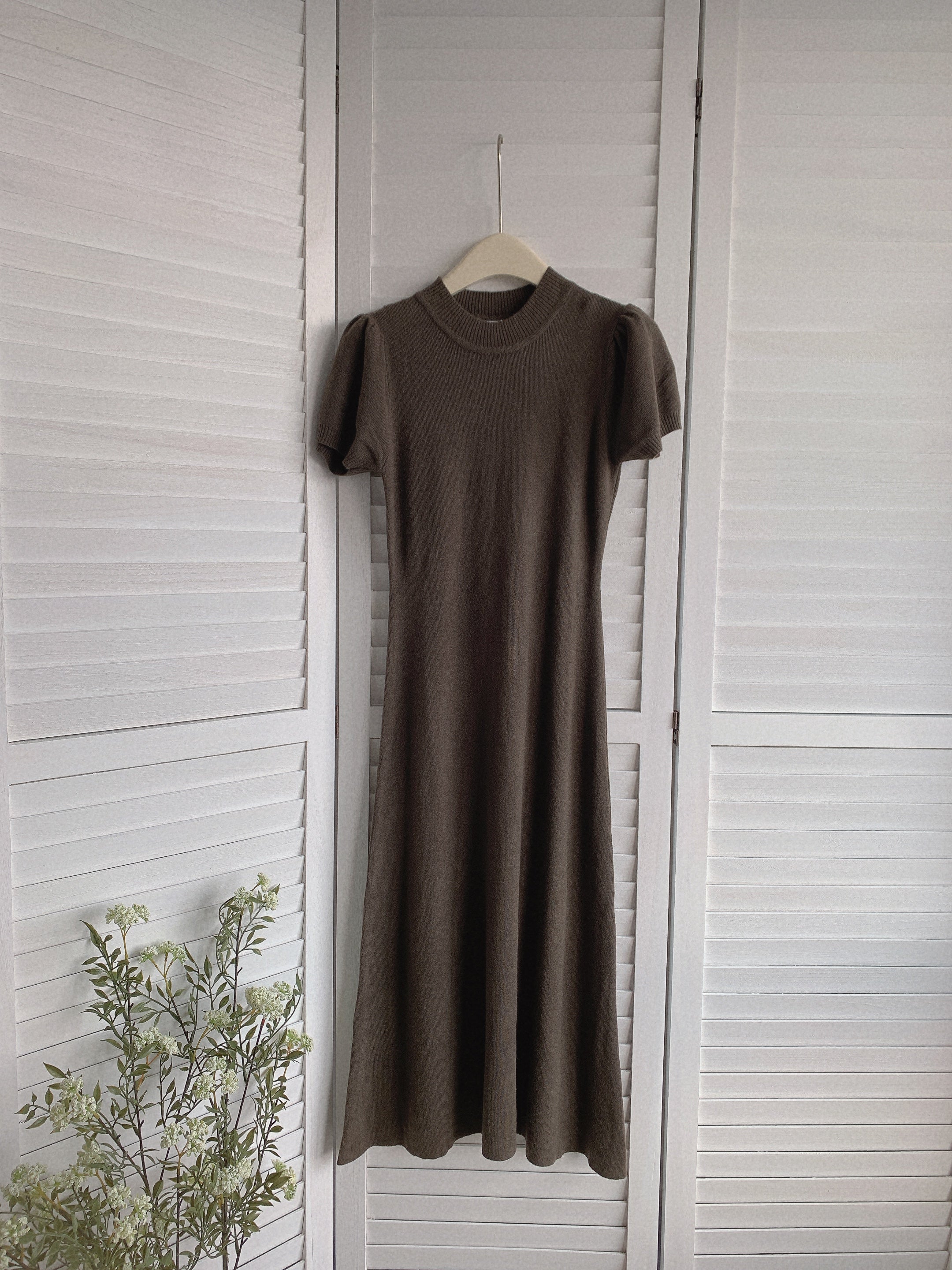 HELLO MILK TEE- 85516 圓領連衣裙