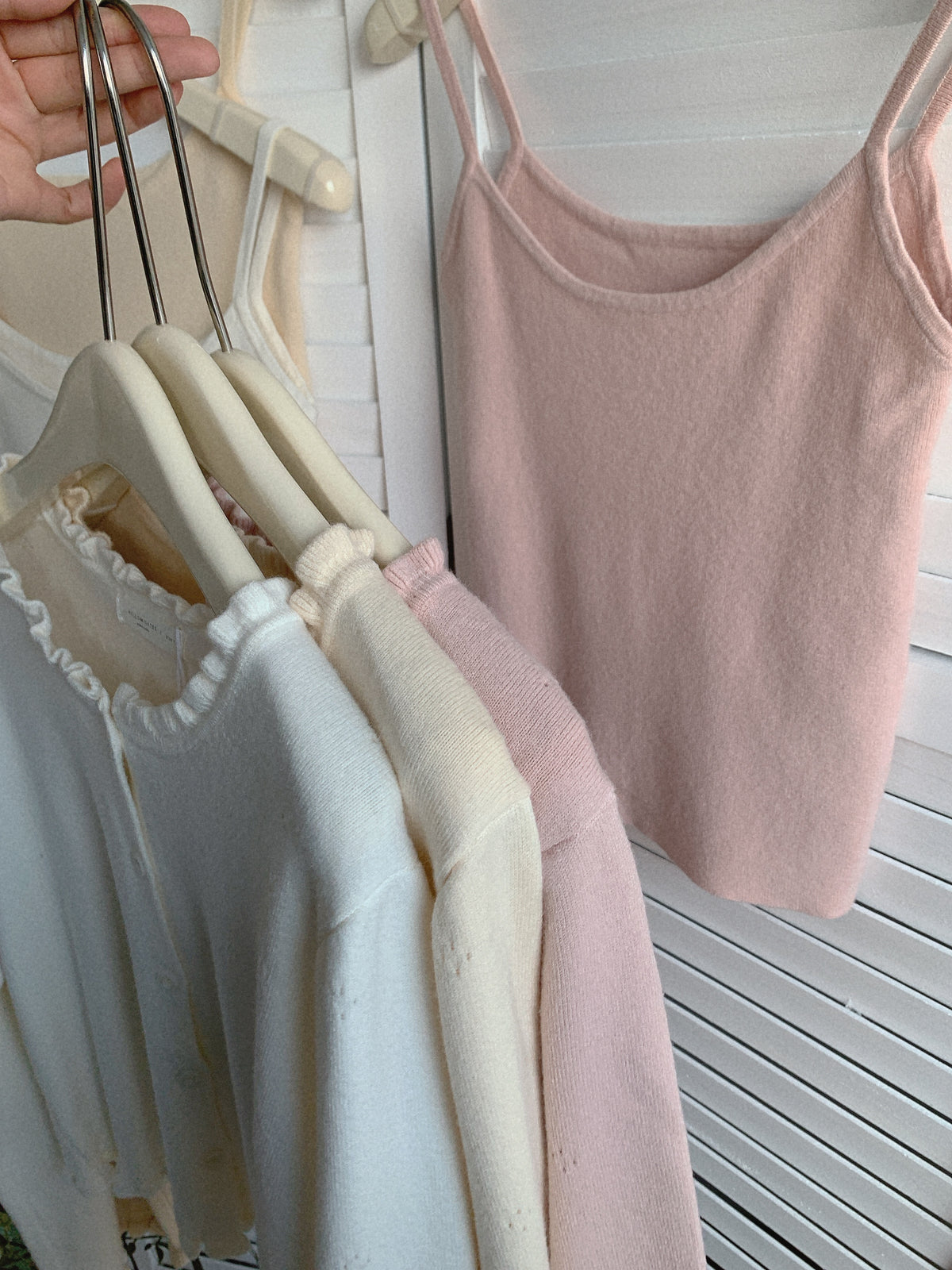 HELLO MILK TEE- 85462  花邊兩件套