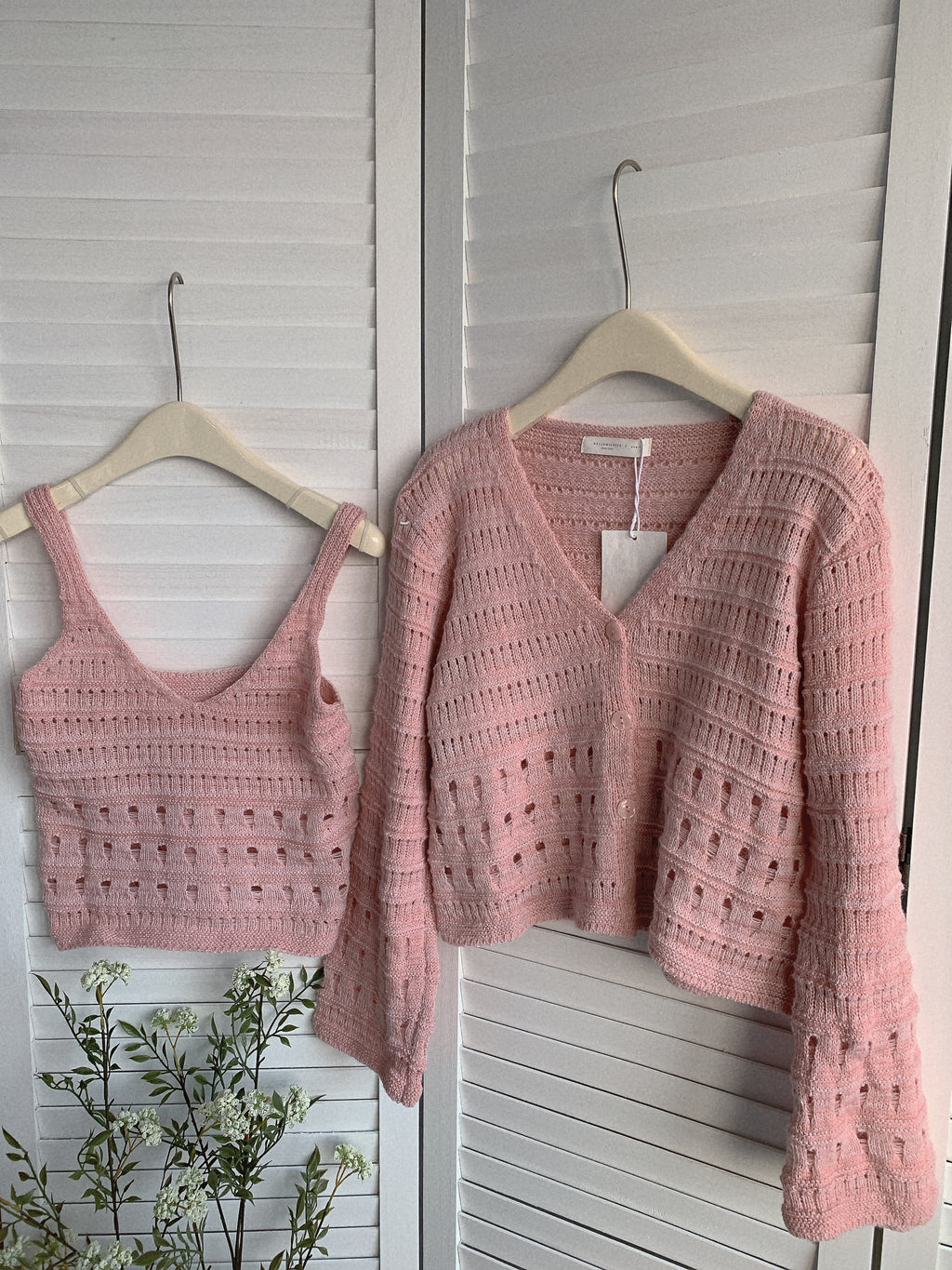 HELLO MILK TEE- 85442針織套裝