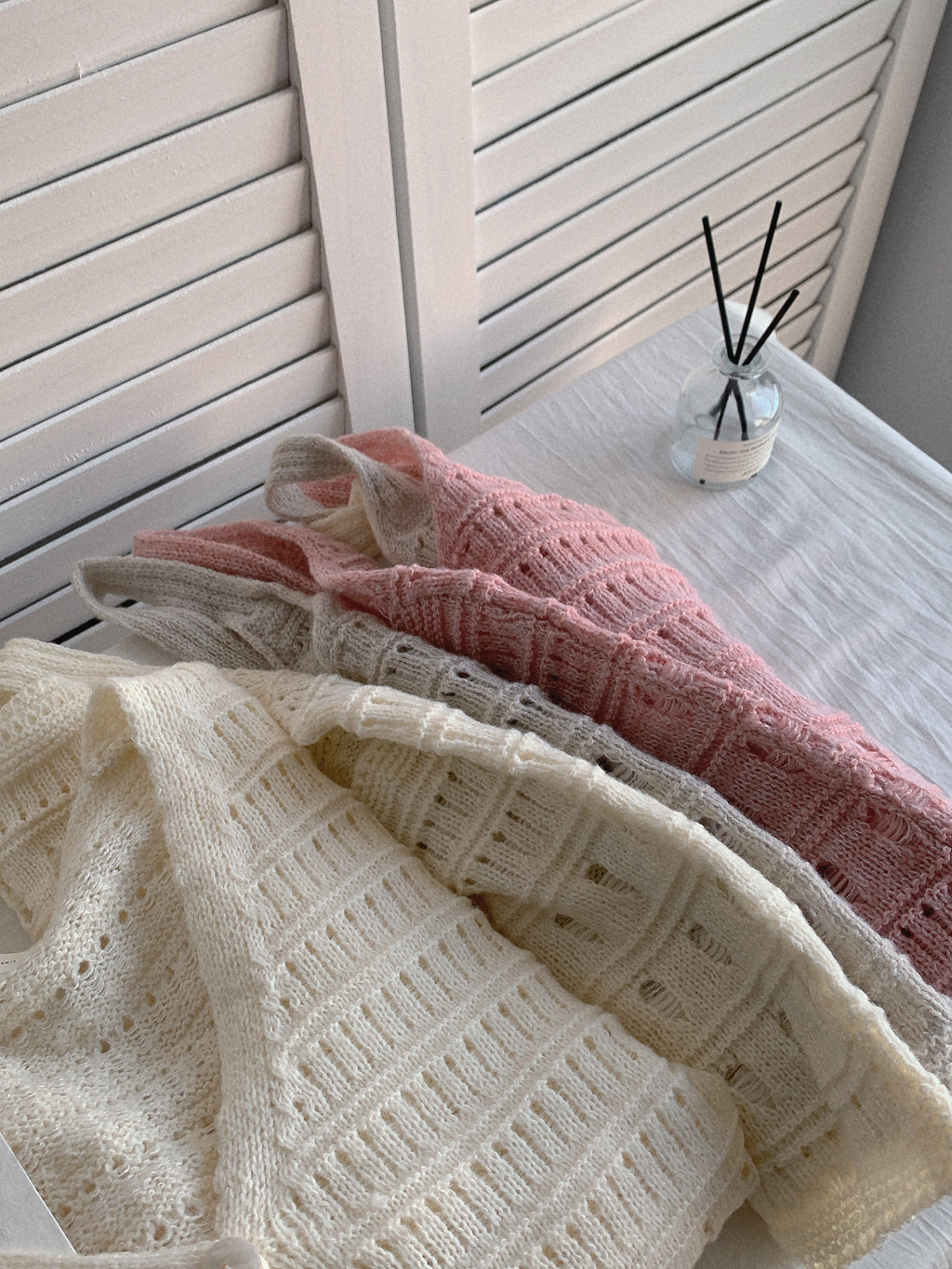 HELLO MILK TEE- 85442針織套裝