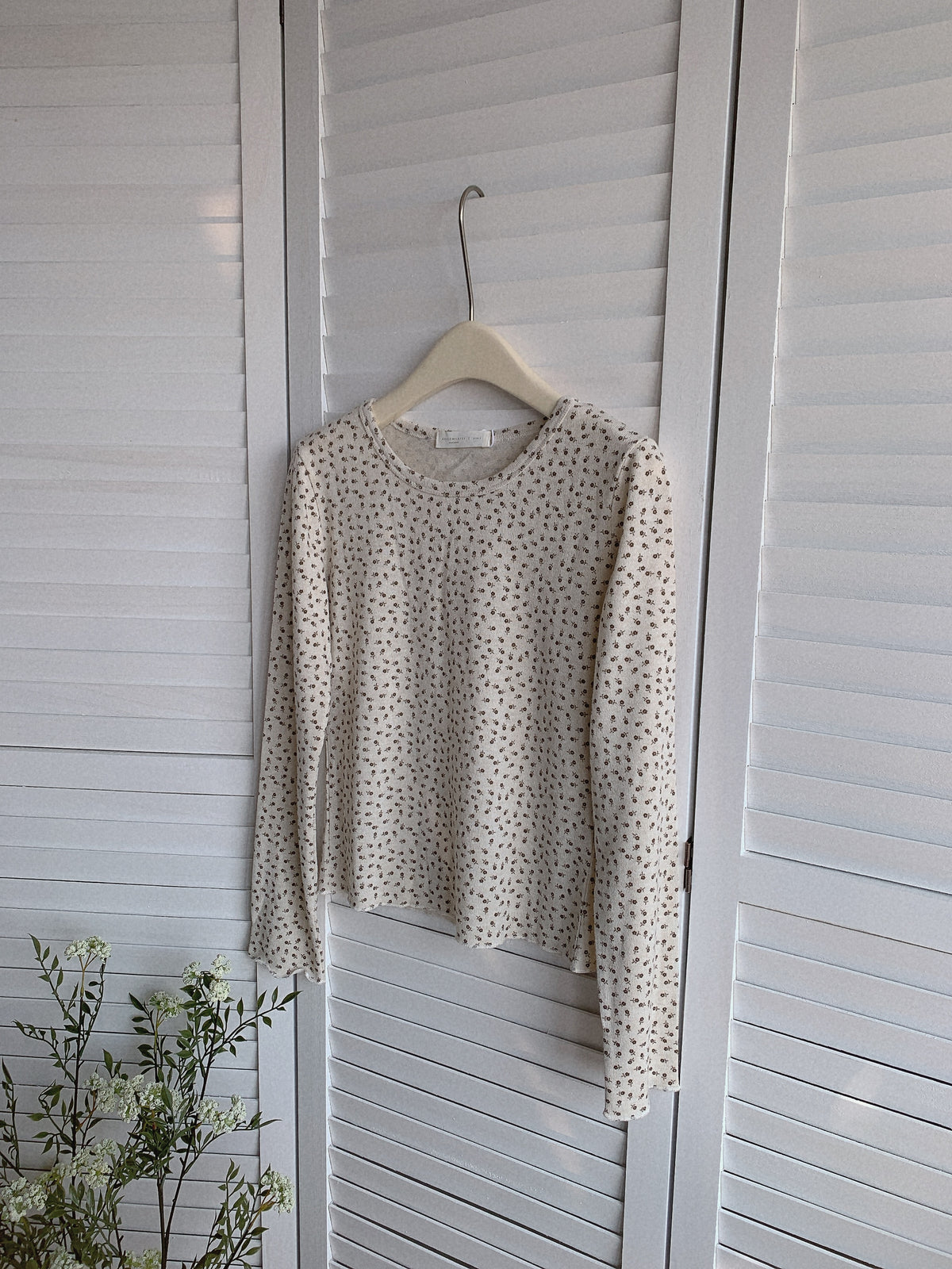 HELLO MILK TEE- 85530 碎花打底衫