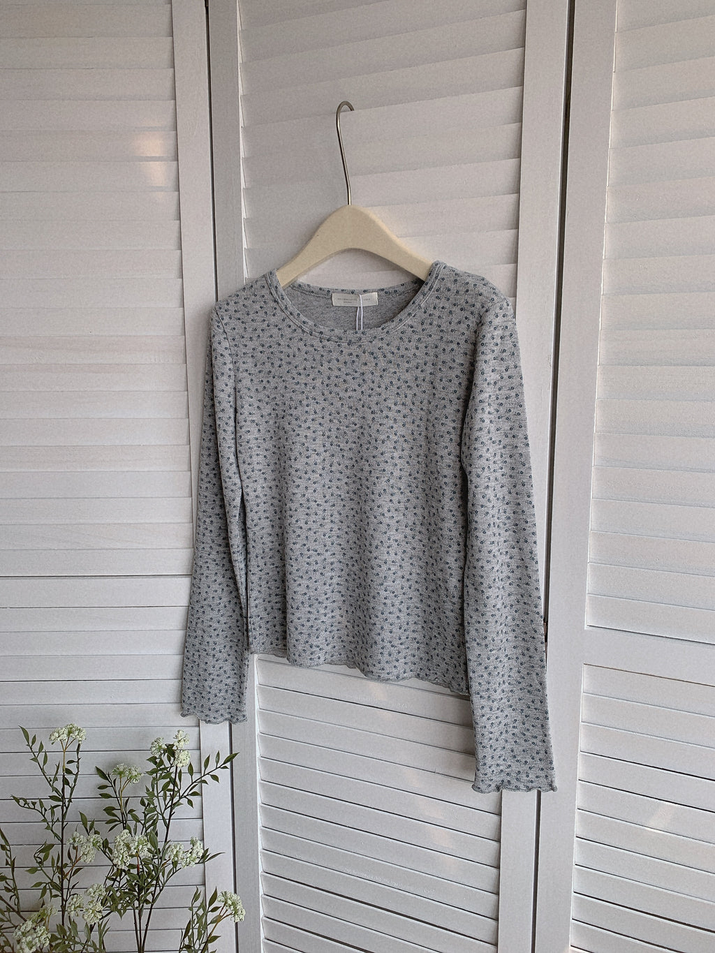 HELLO MILK TEE- 85530 碎花打底衫