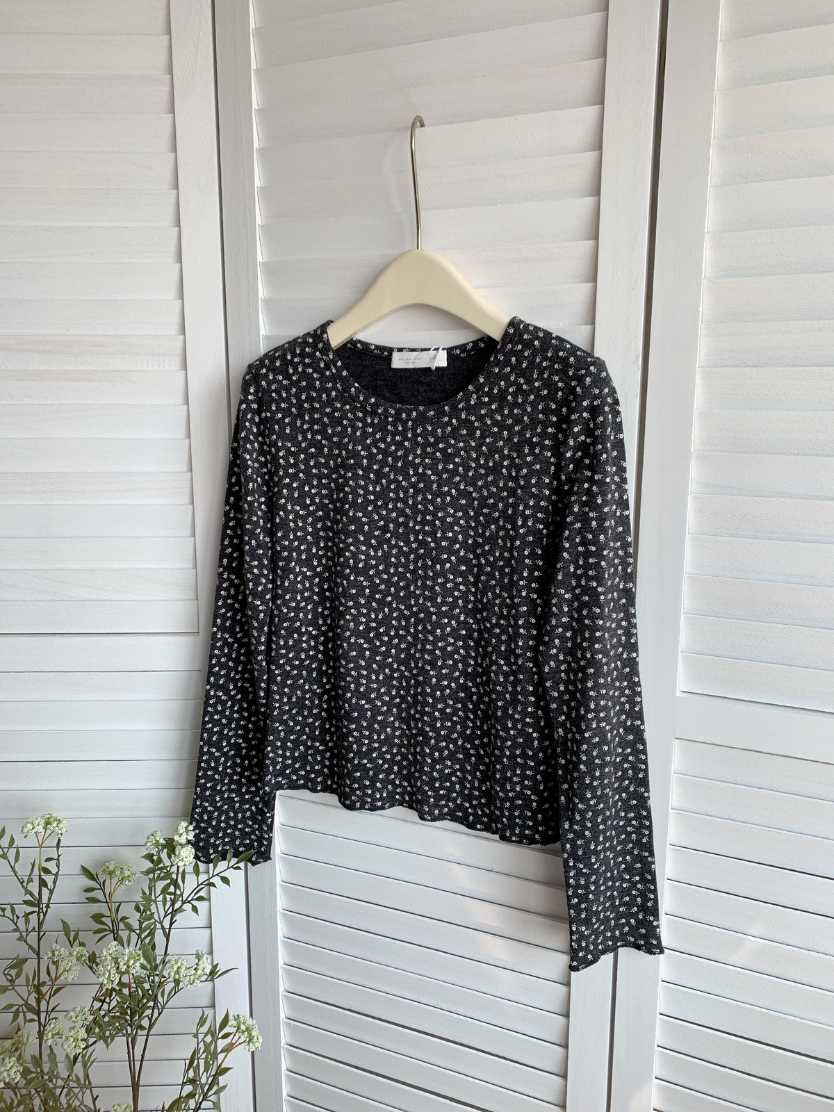 HELLO MILK TEE- 85530 碎花打底衫