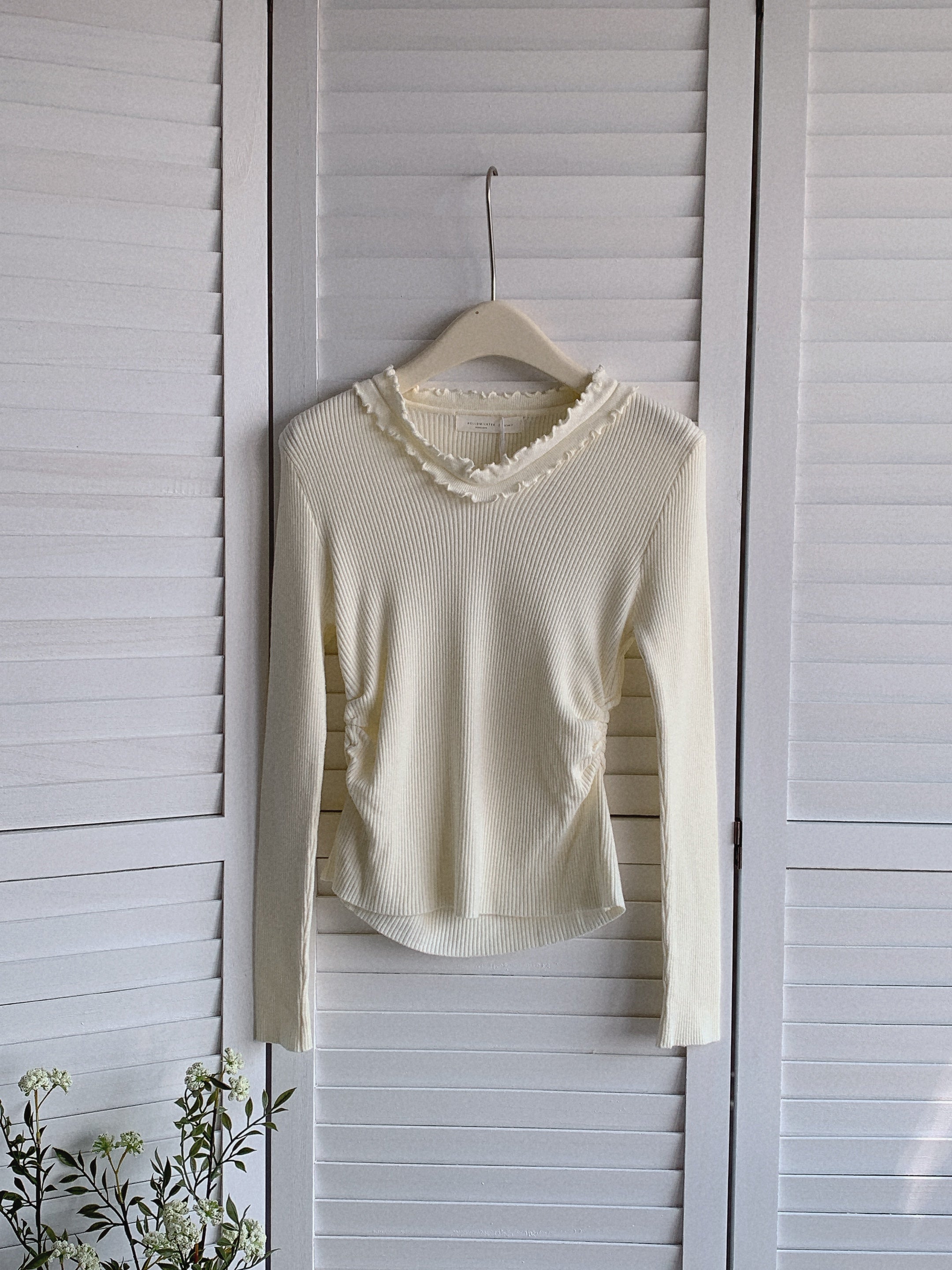 HELLO MILK TEE- 85501 韓系小衫