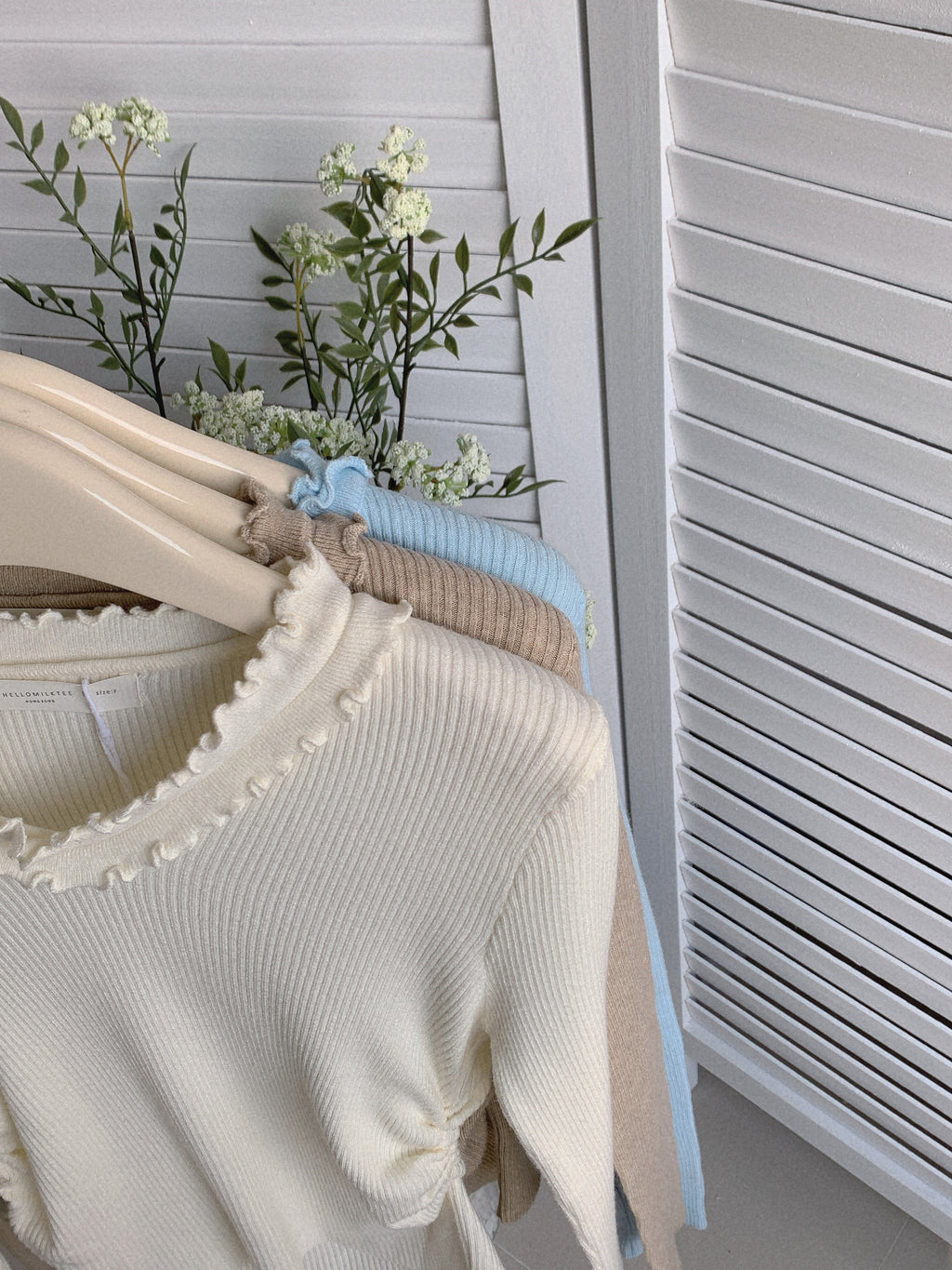 HELLO MILK TEE- 85501 韓系小衫