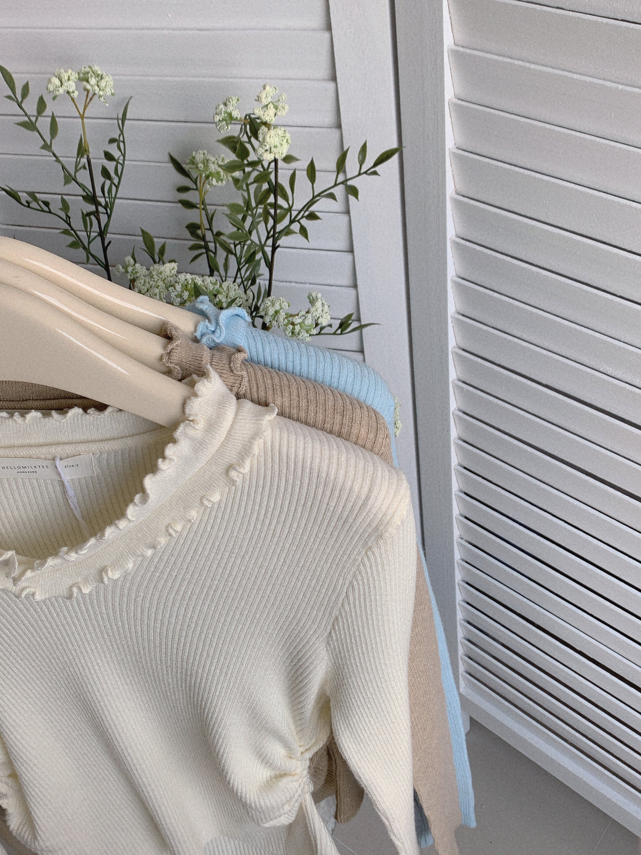 HELLO MILK TEE- 85501 韓系小衫