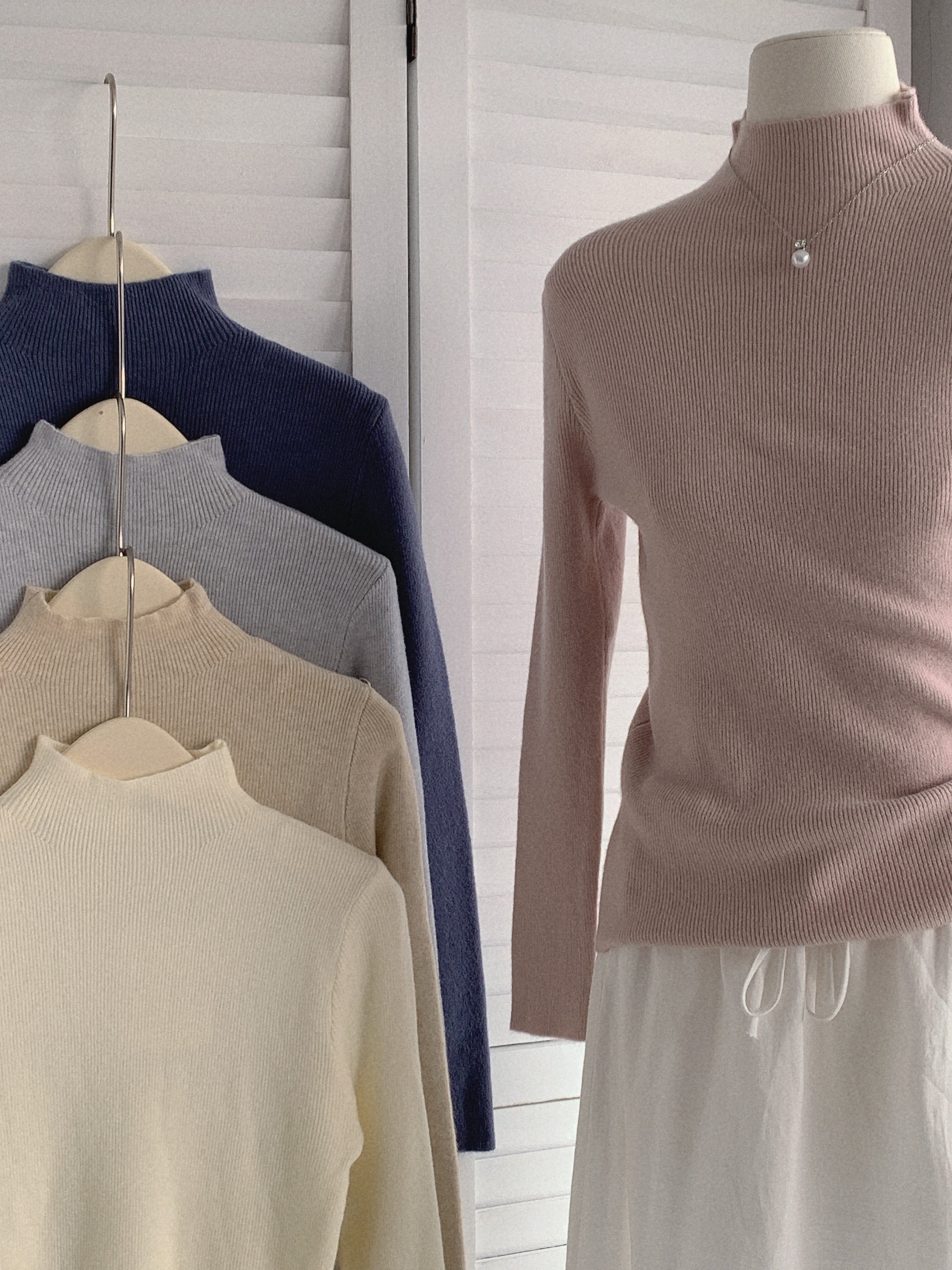 HELLO MILK TEE- 85528  中領打底