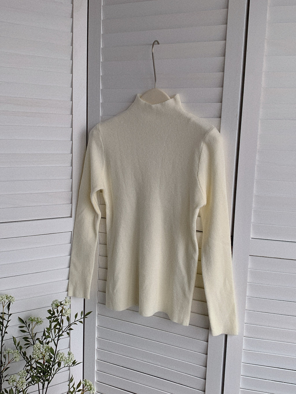 HELLO MILK TEE- 85528  中領打底