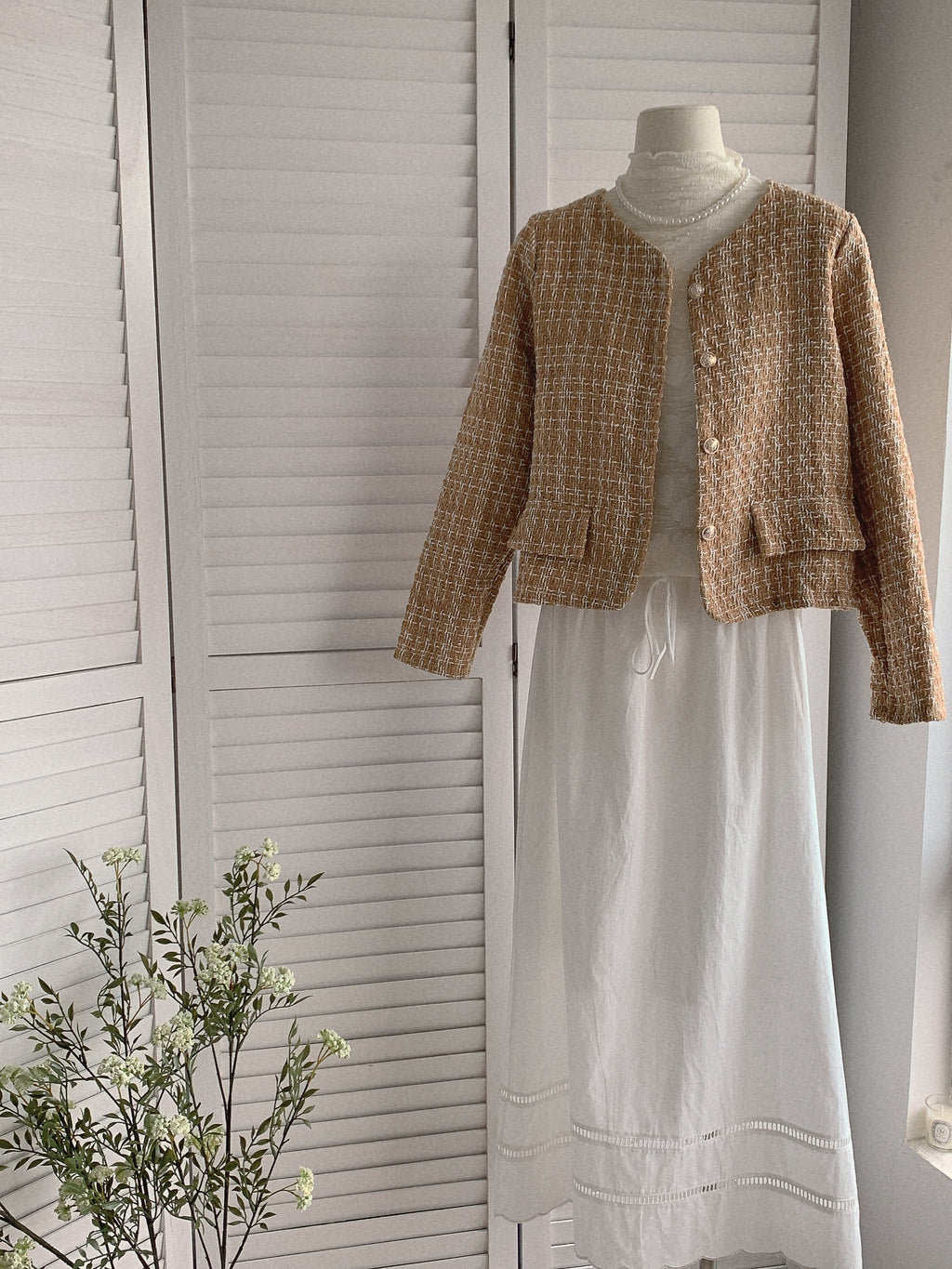 HELLO MILK TEE- 85536 蕾絲愛心衫