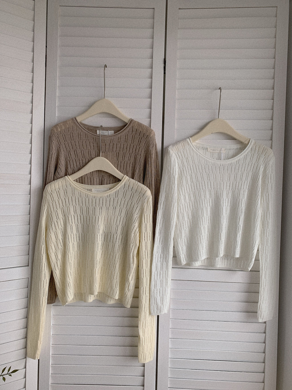 HELLO MILK TEE- 85487 圓領針織衫