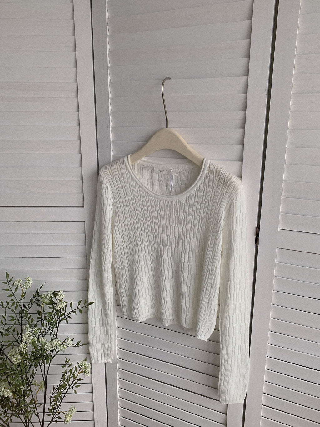 HELLO MILK TEE- 85487 圓領針織衫