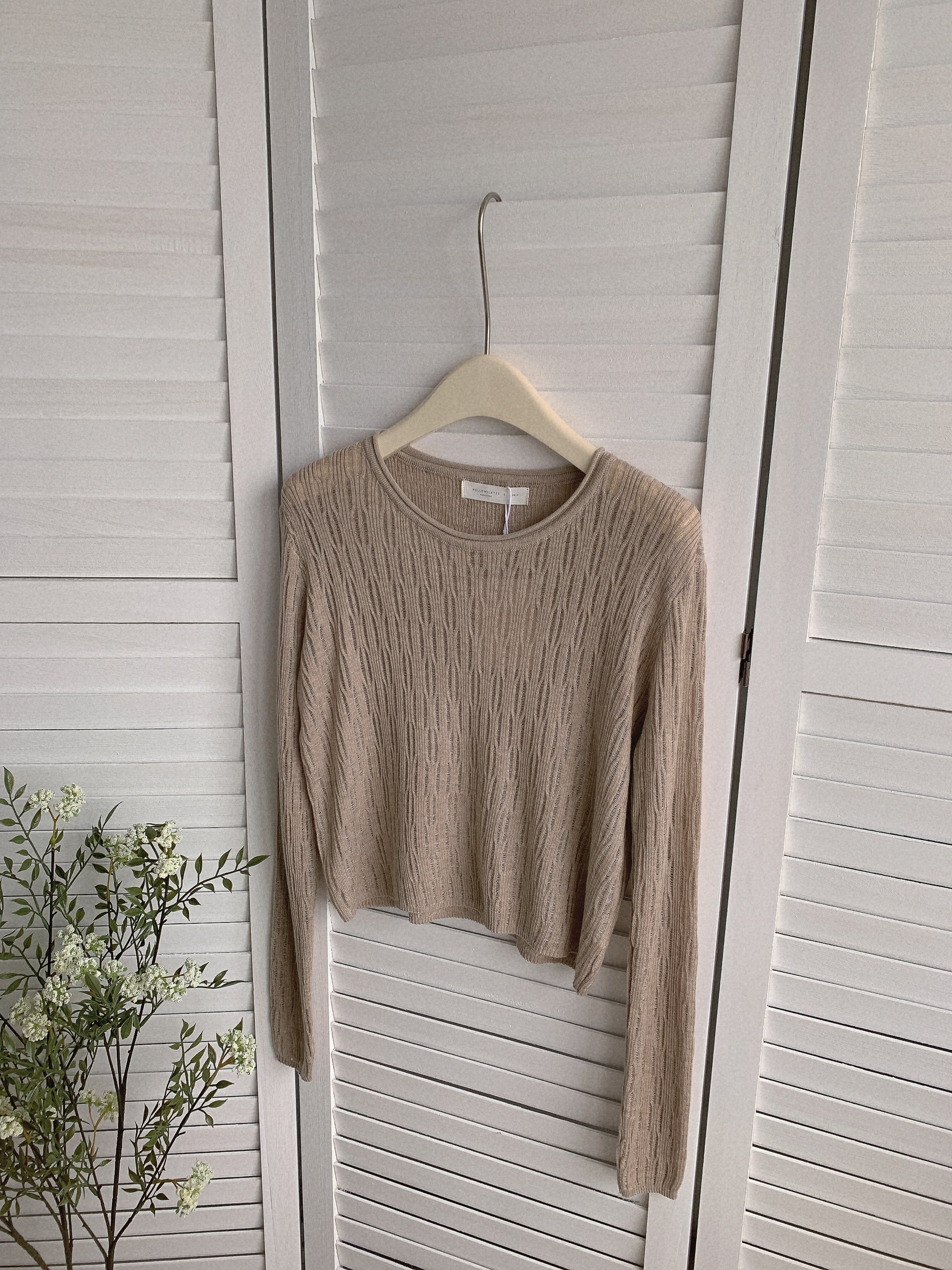 HELLO MILK TEE- 85487 圓領針織衫