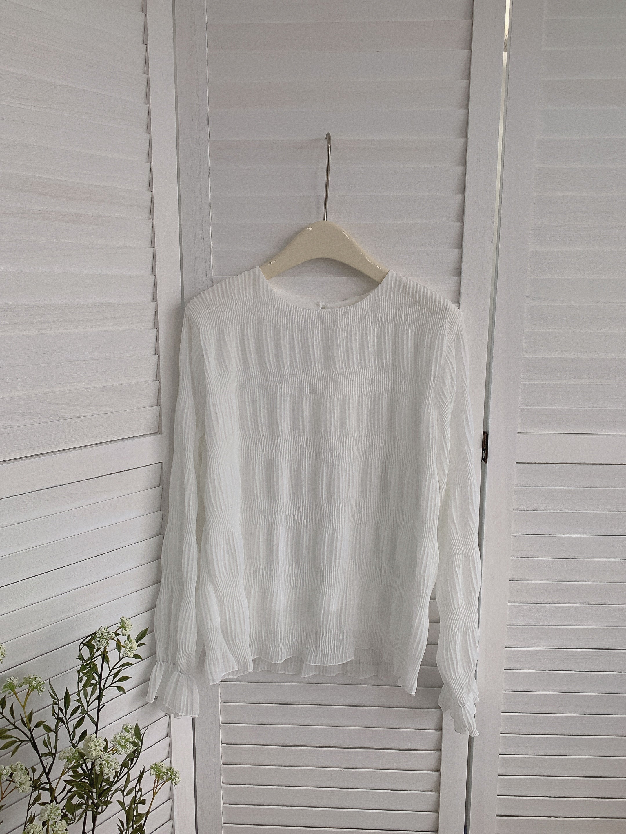 HELLO MILK TEE- 85508 氣質小衫