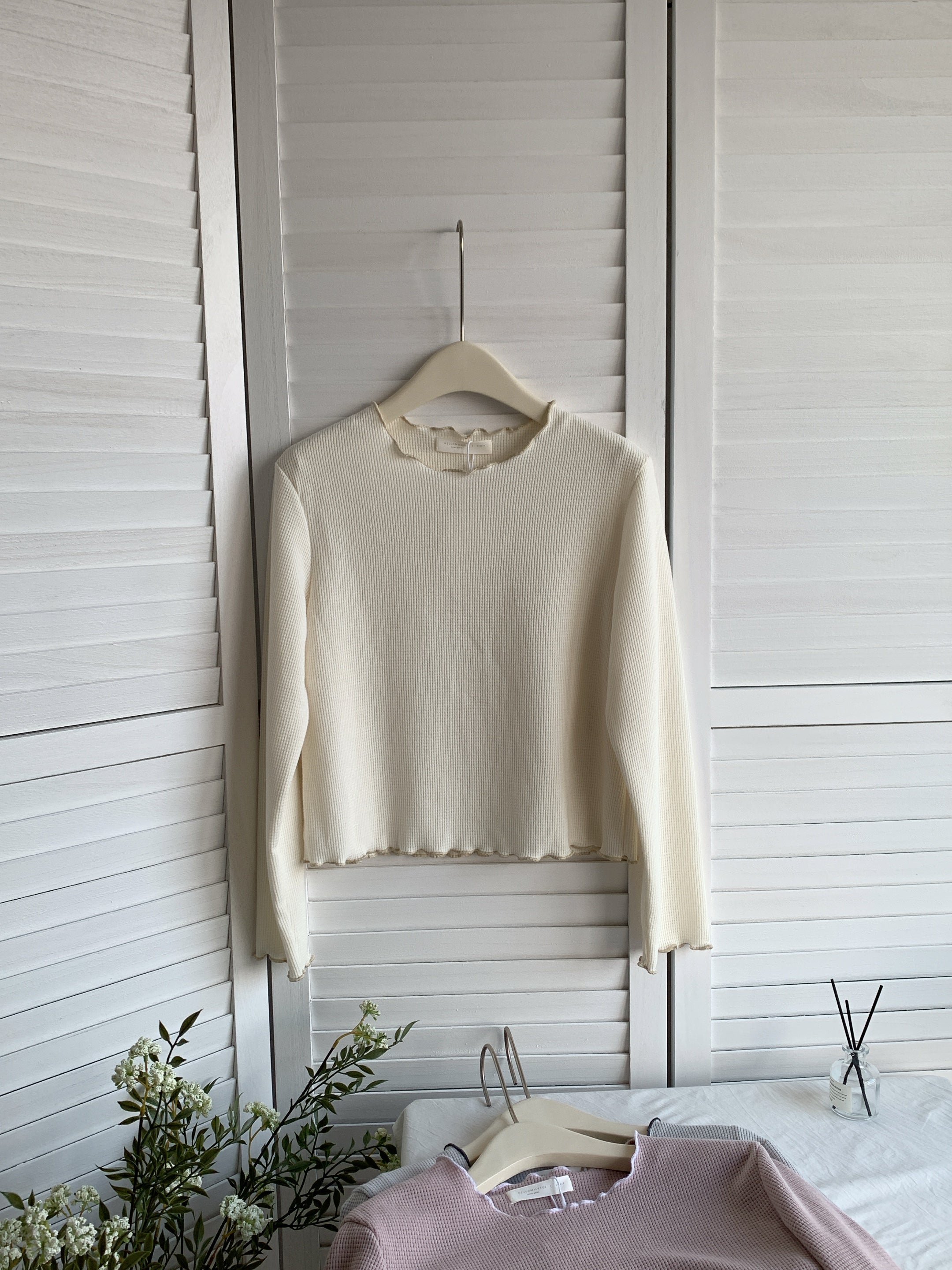 HELLO MILK TEE- 85485 簡約小衫