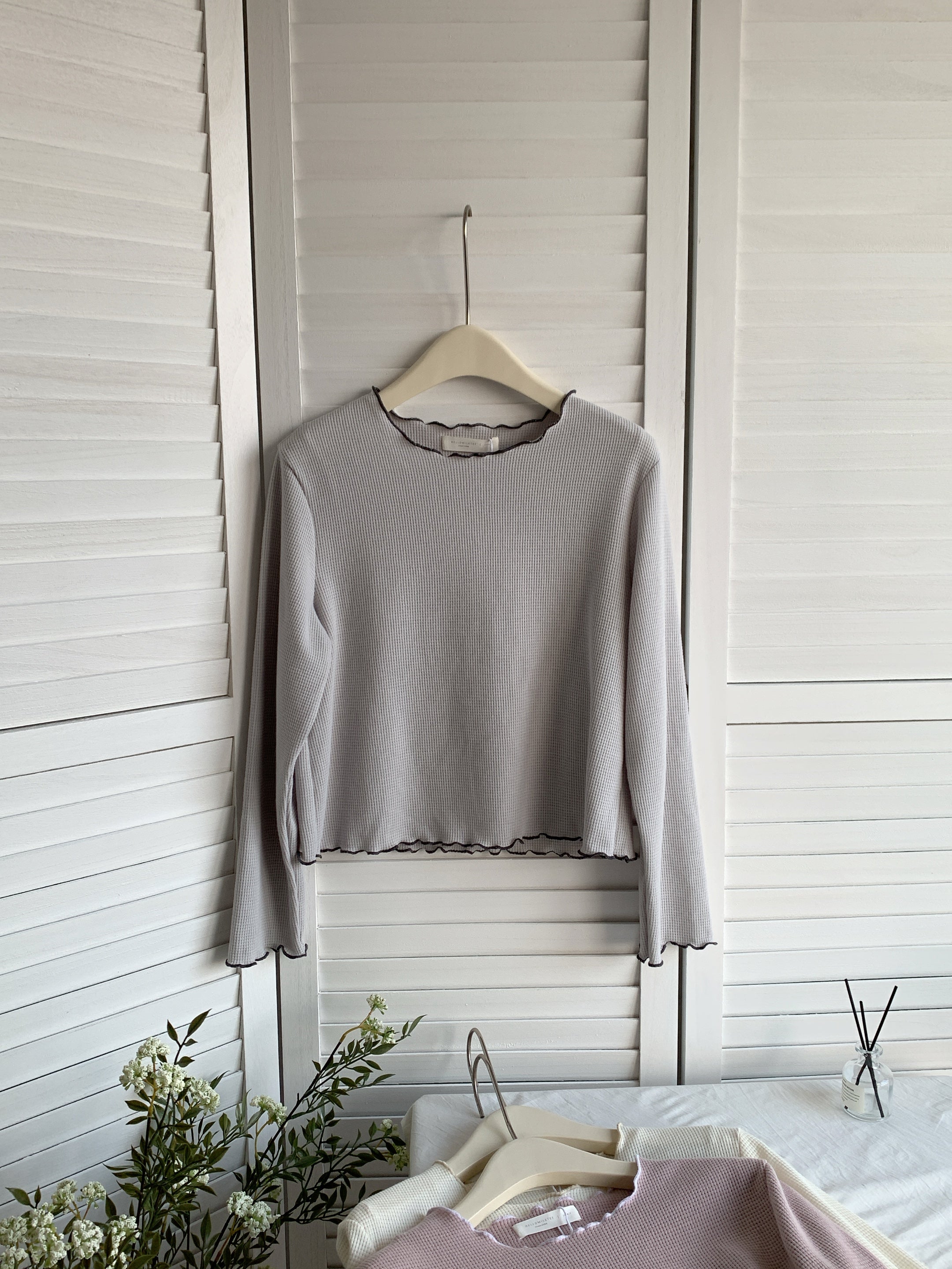 HELLO MILK TEE- 85485 簡約小衫