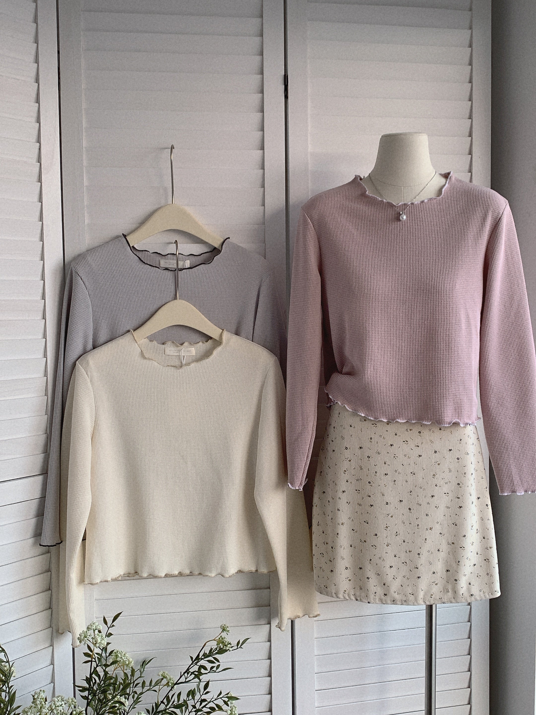 HELLO MILK TEE- 85485 簡約小衫