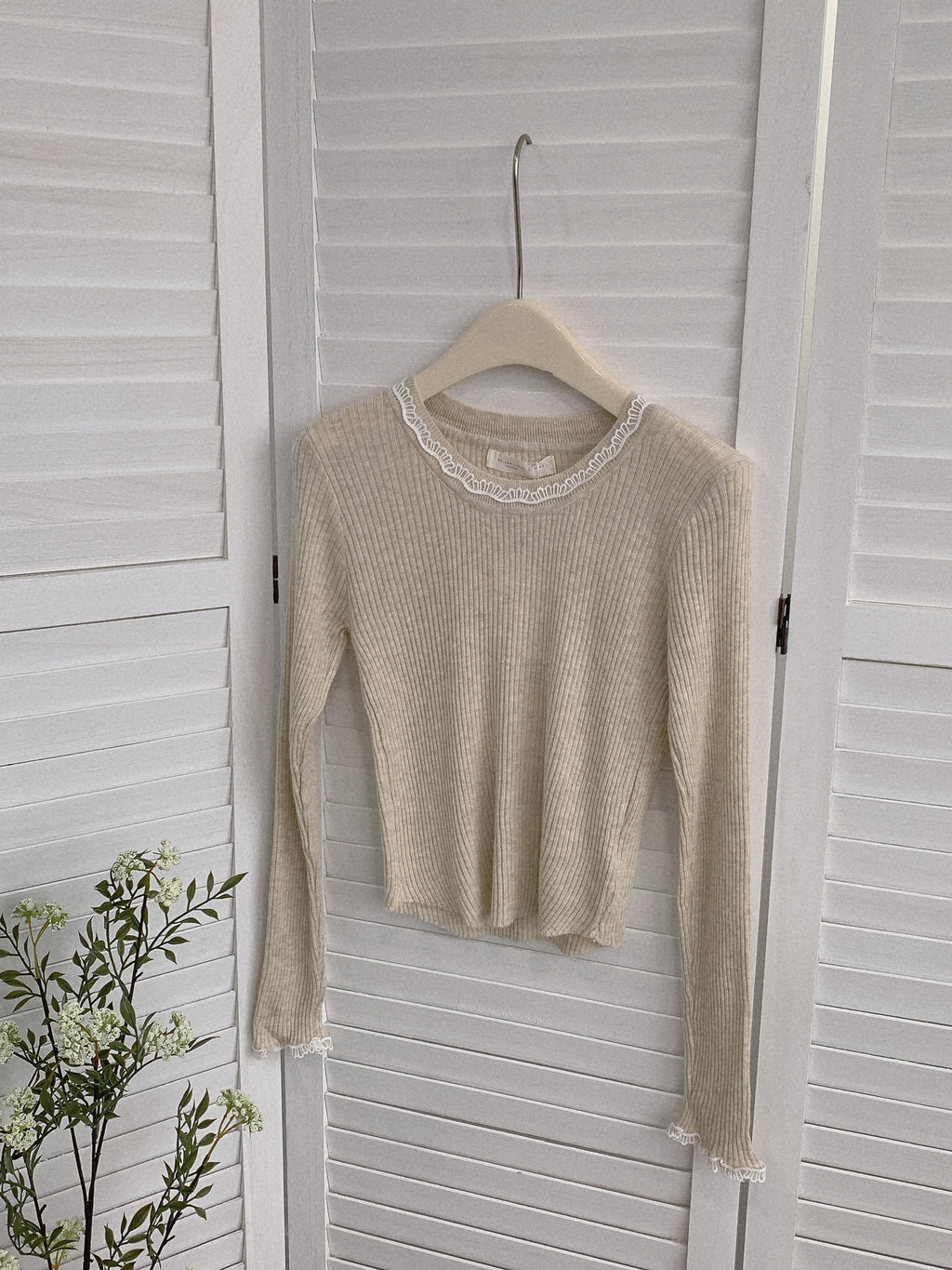 HELLO MILK TEE- 85486 拼接小衫