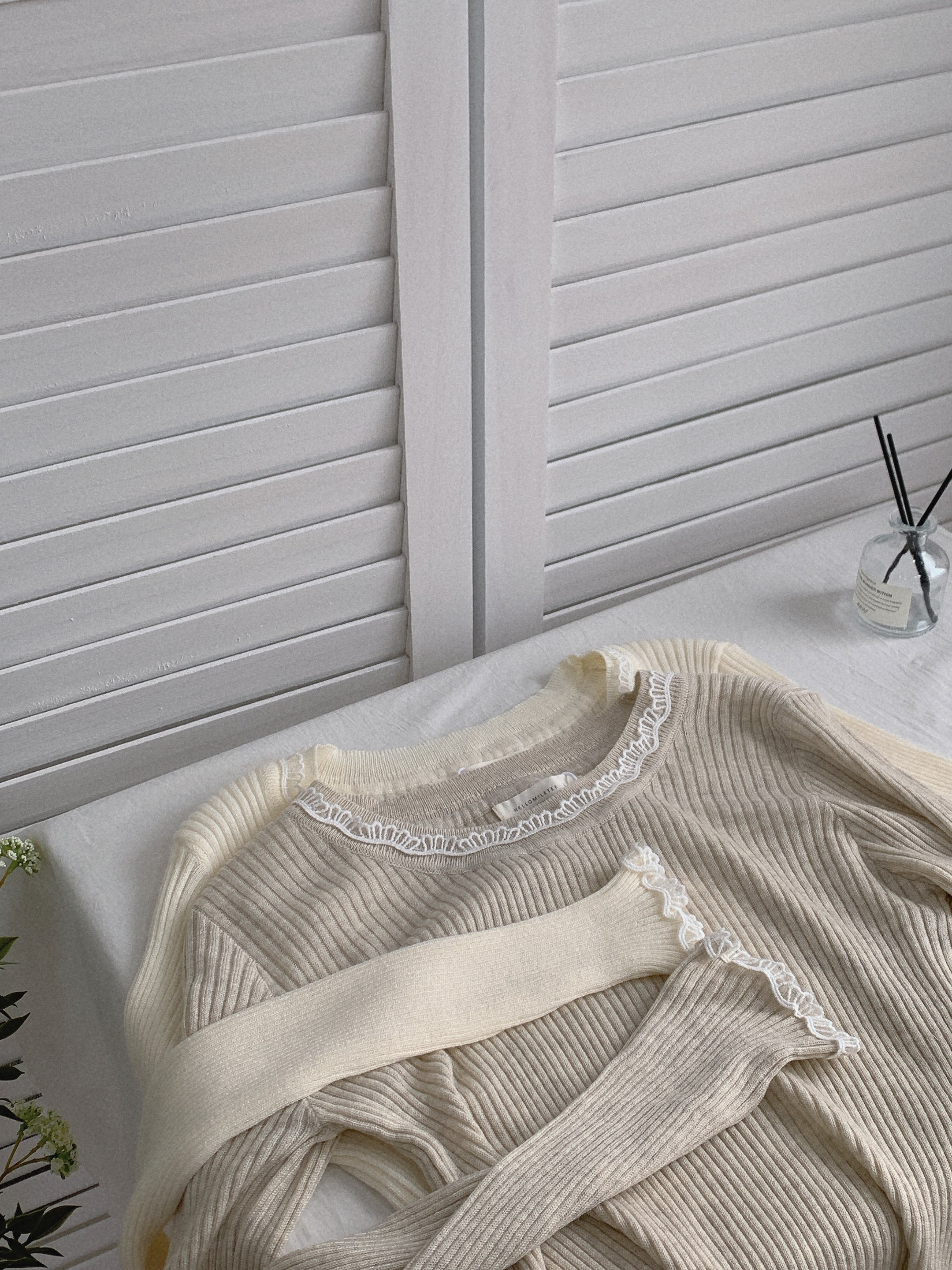 HELLO MILK TEE- 85486 拼接小衫